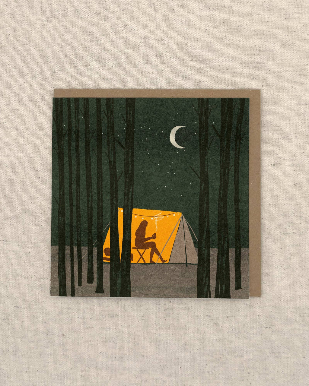 Wild Camping Greetings Card