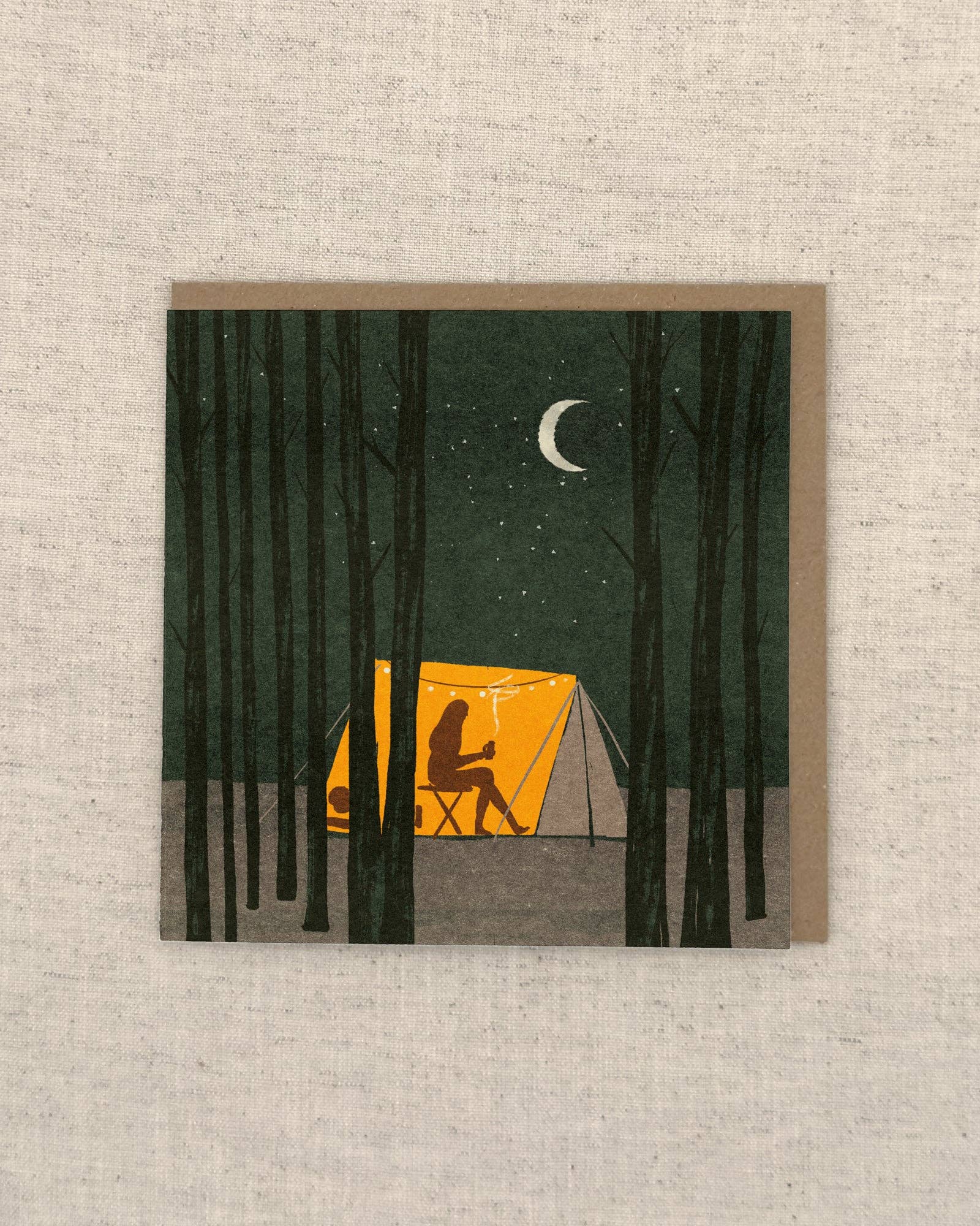 Wild Camping Greetings Card