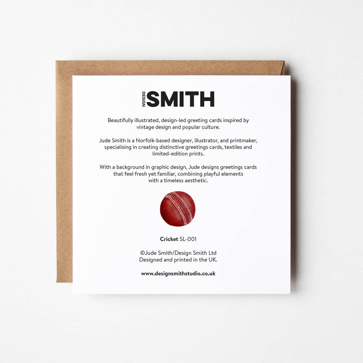 Cricket Bats - blank greetings card