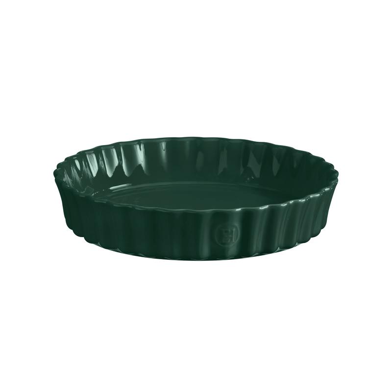 Emile Henry 28cm Deep Flan Dish - Cedar Green