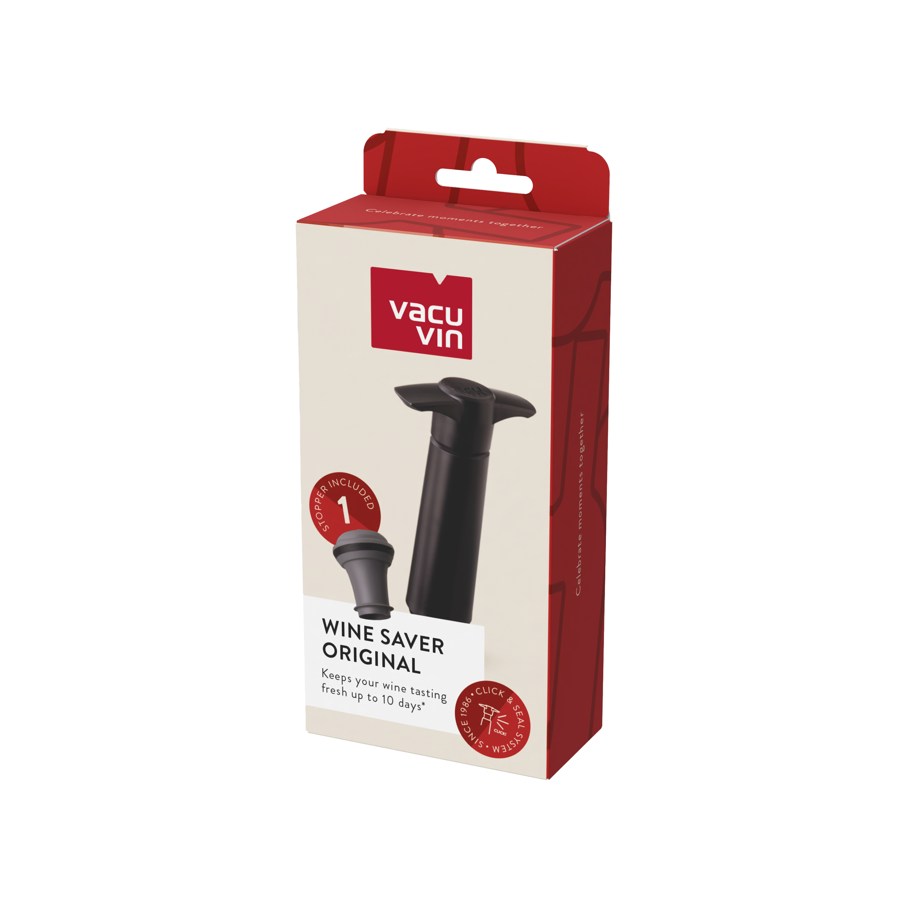 Vacu Vin Wine Saver Black