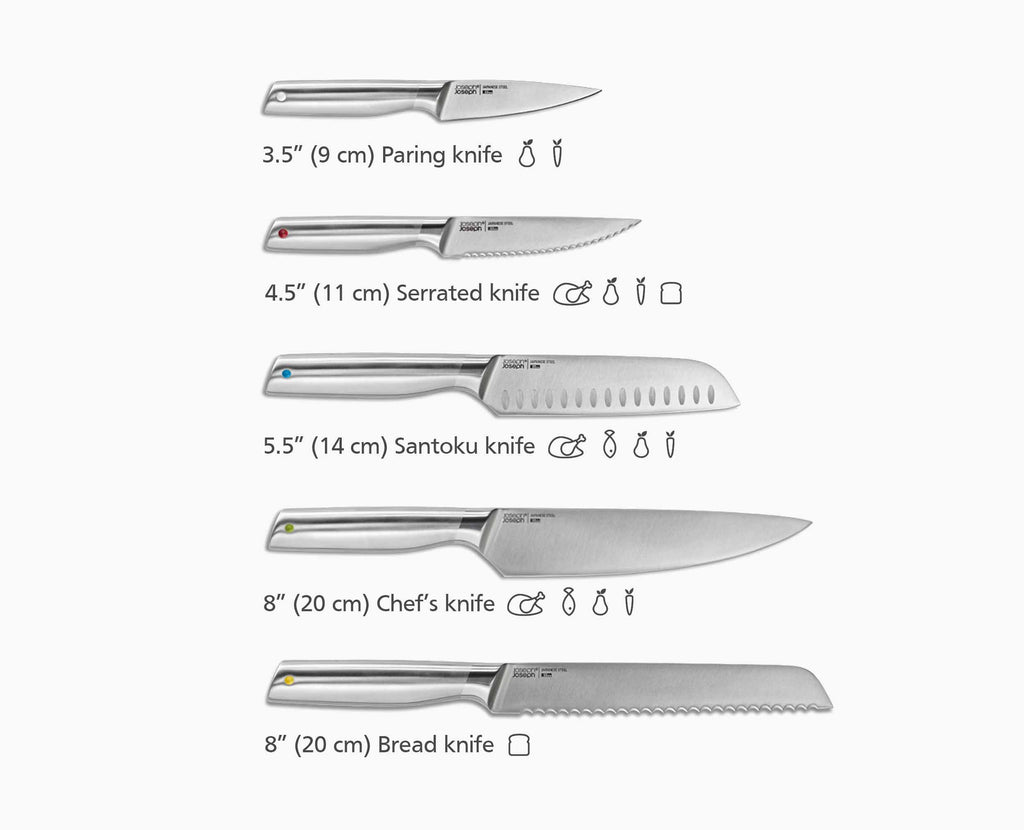 Elevate™ Steel Knife Set with In-drawer Bamboo Storage Tray
