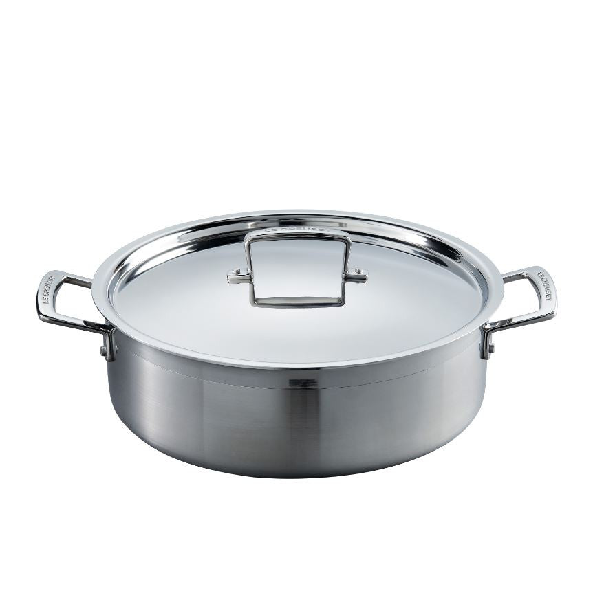 Le Creuset 3 - Ply Stainless Steel 28cm Sauteuse