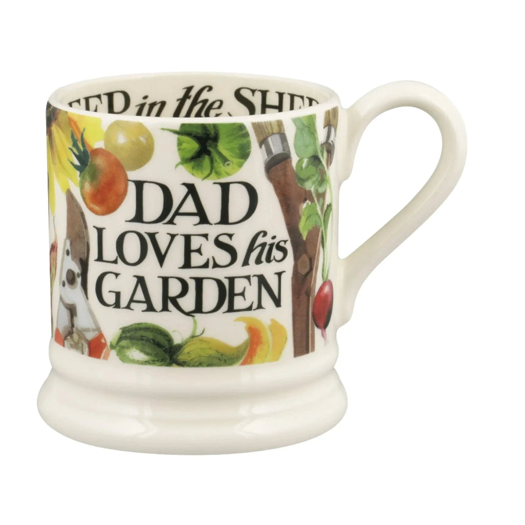 Emma Bridgewater Dad Loves His Garden ½ Pint Mug