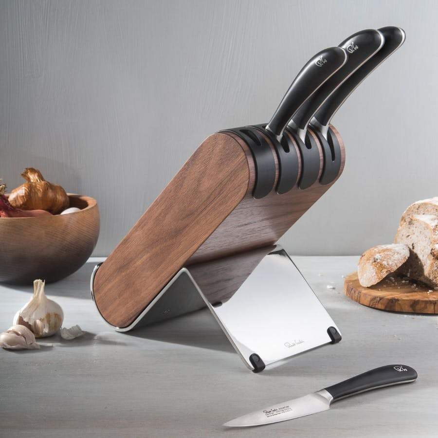 Signature Q Knife Block Set Walnut