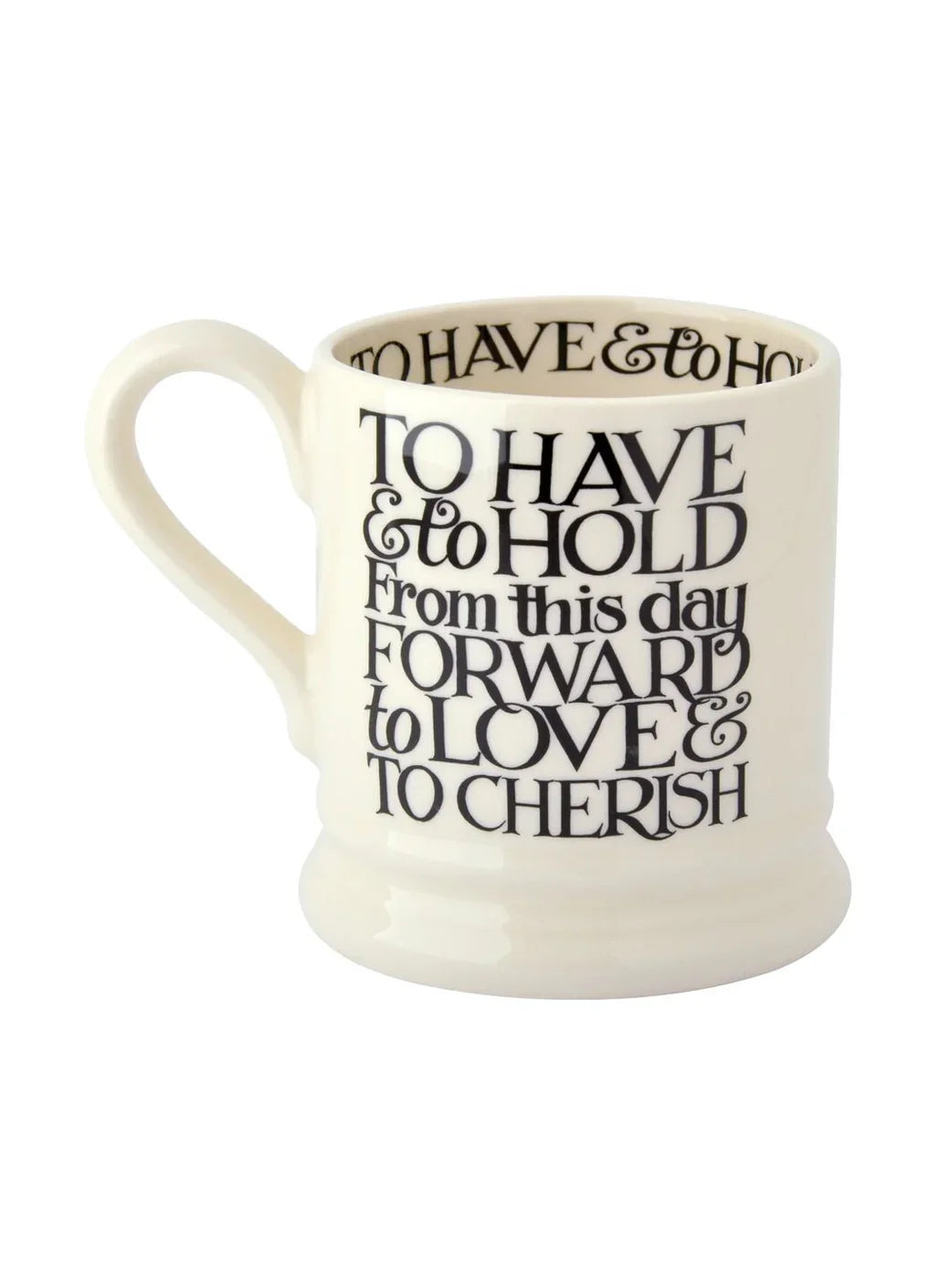 Emma Bridgewater Black Toast Mr. & Mr. Set of 2 1/2 Pint Mugs