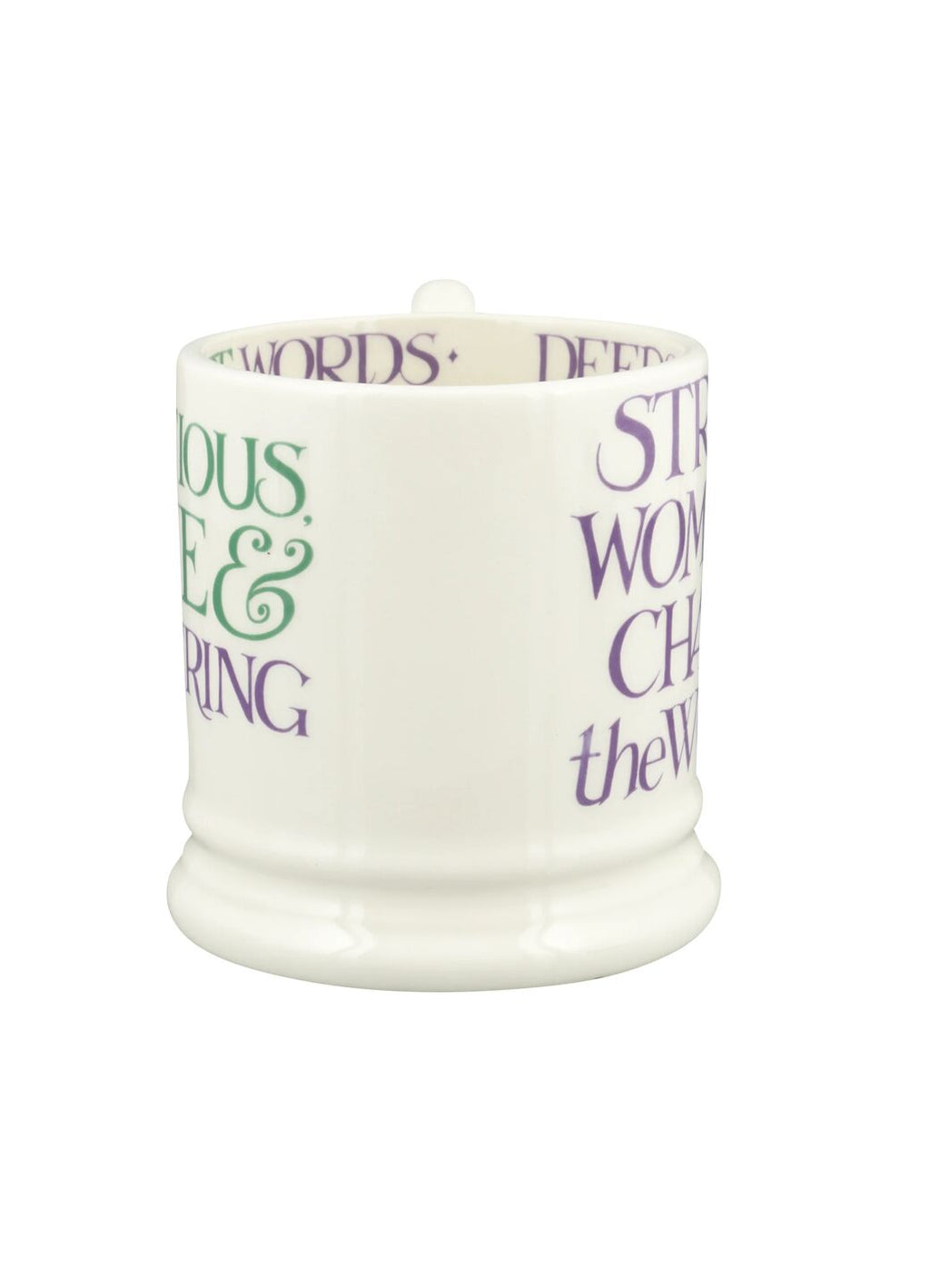 Emma Bridgewater Purple Toast Change Our World 1/2 Pint Mug