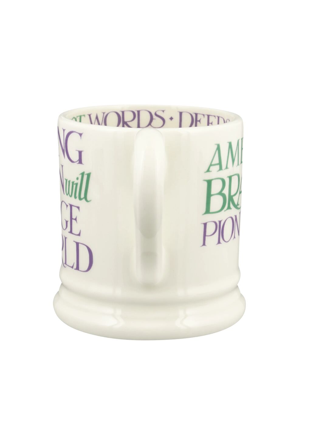 Emma Bridgewater Purple Toast Change Our World 1/2 Pint Mug