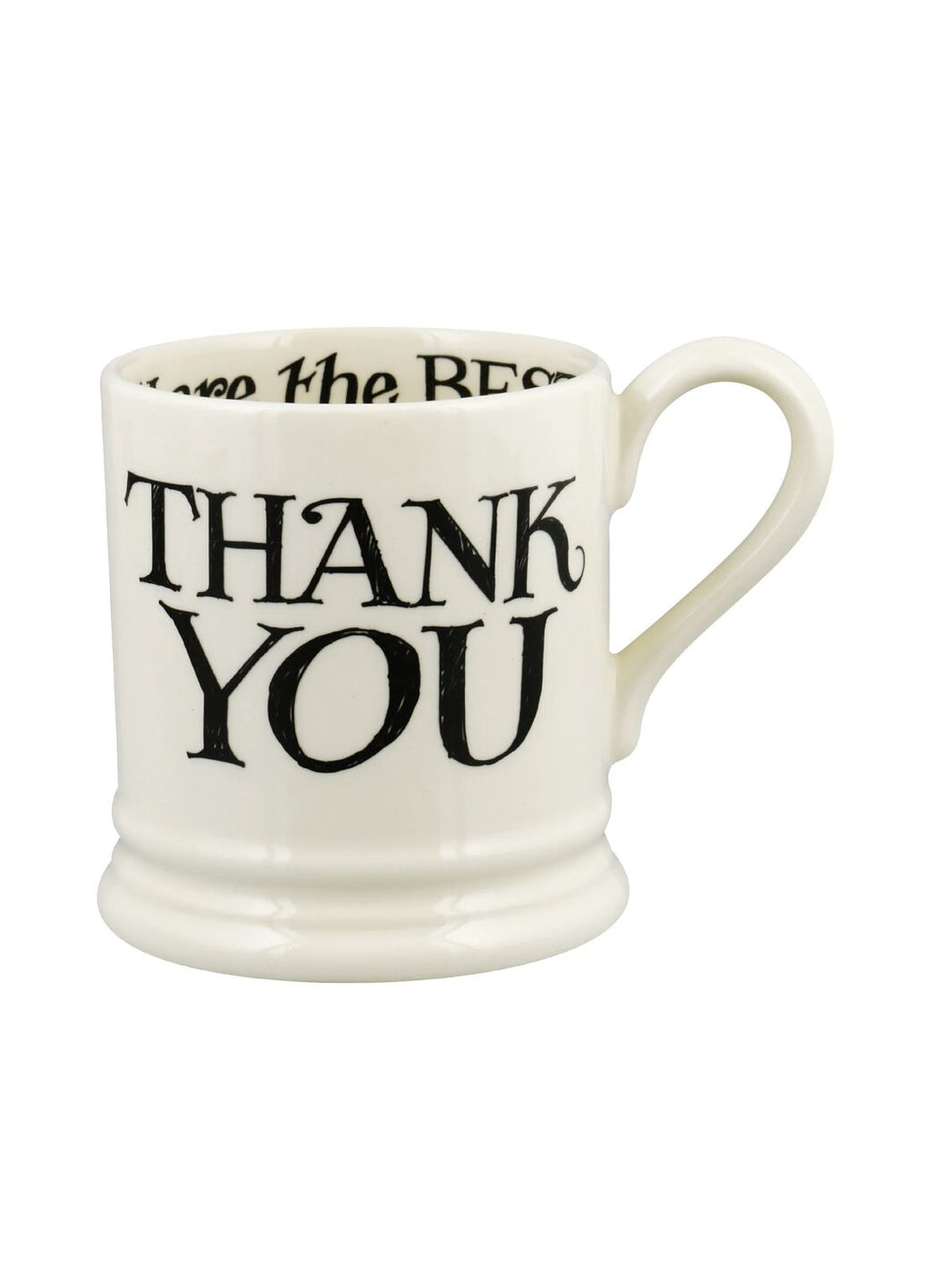 Black Toast Thank You 1/2 Pint Mug