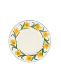Emma Bridgewater Windblown Daffodils Medium Dinner Plate, 8.5 Inch