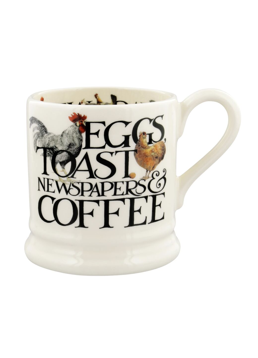 Emma Bridgewater Rise & Shine Eggs & Toast 1/2 Pint Mug