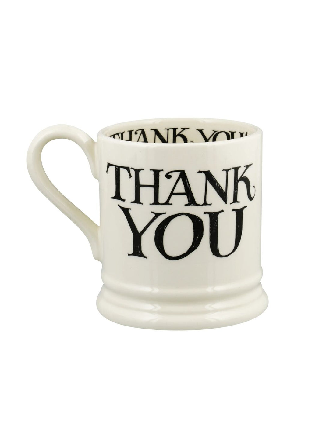 Black Toast Thank You 1/2 Pint Mug