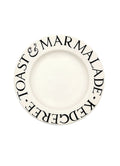 Black Toast Medium Dinner Plate, 8.5 Inch