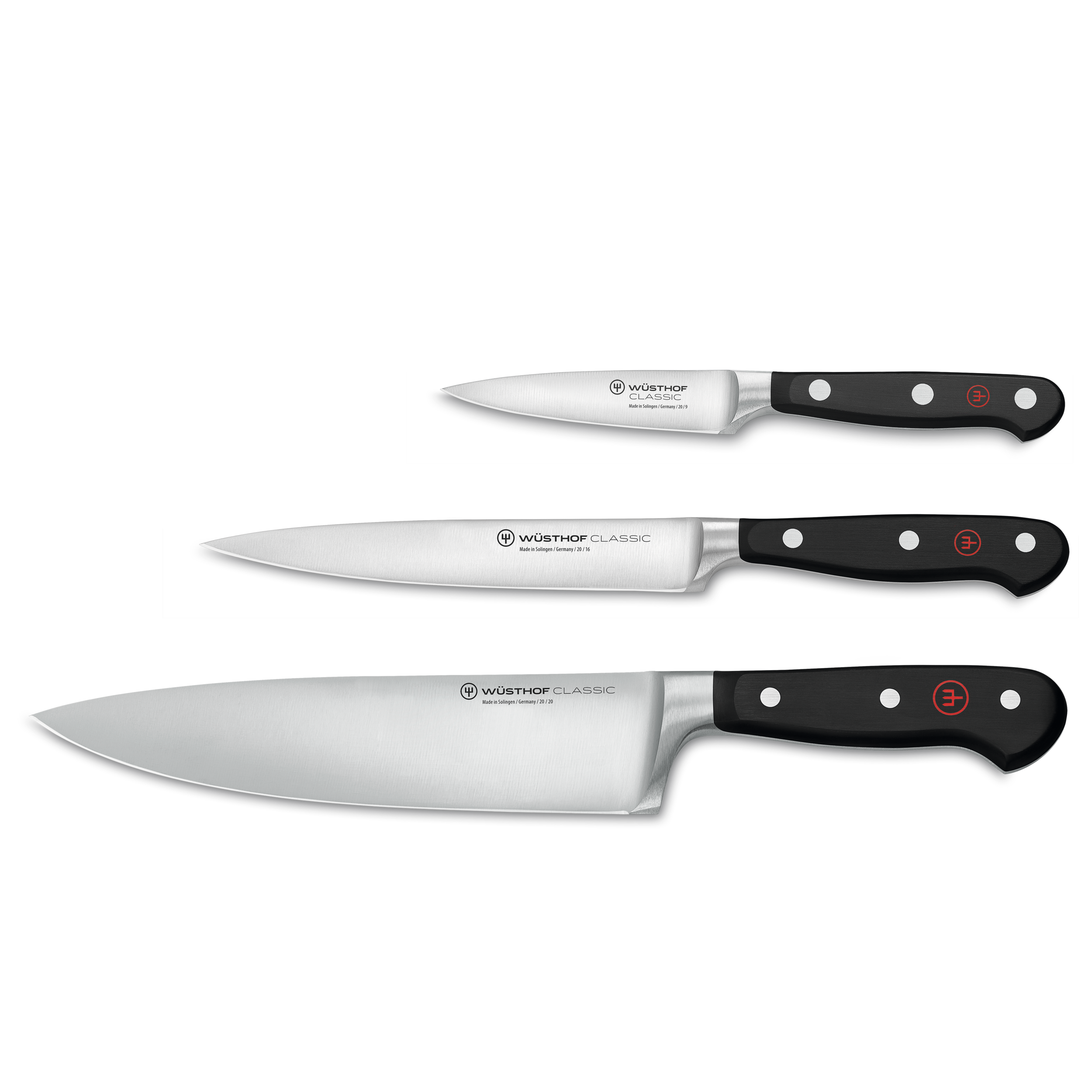 Wusthof Classic 3-piece Chef's Knife Set