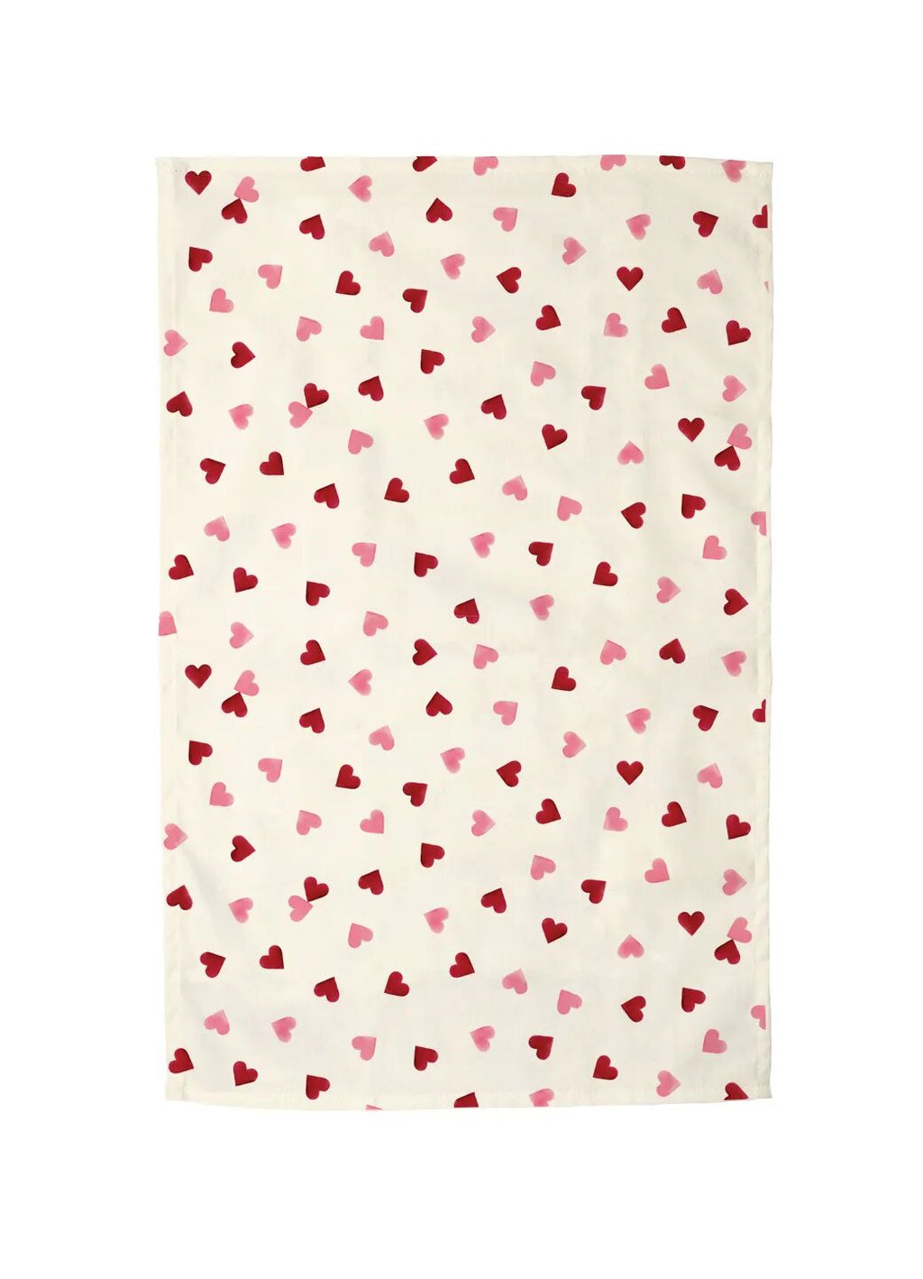 Pink Hearts Tea Towel & Double Oven Glove Set