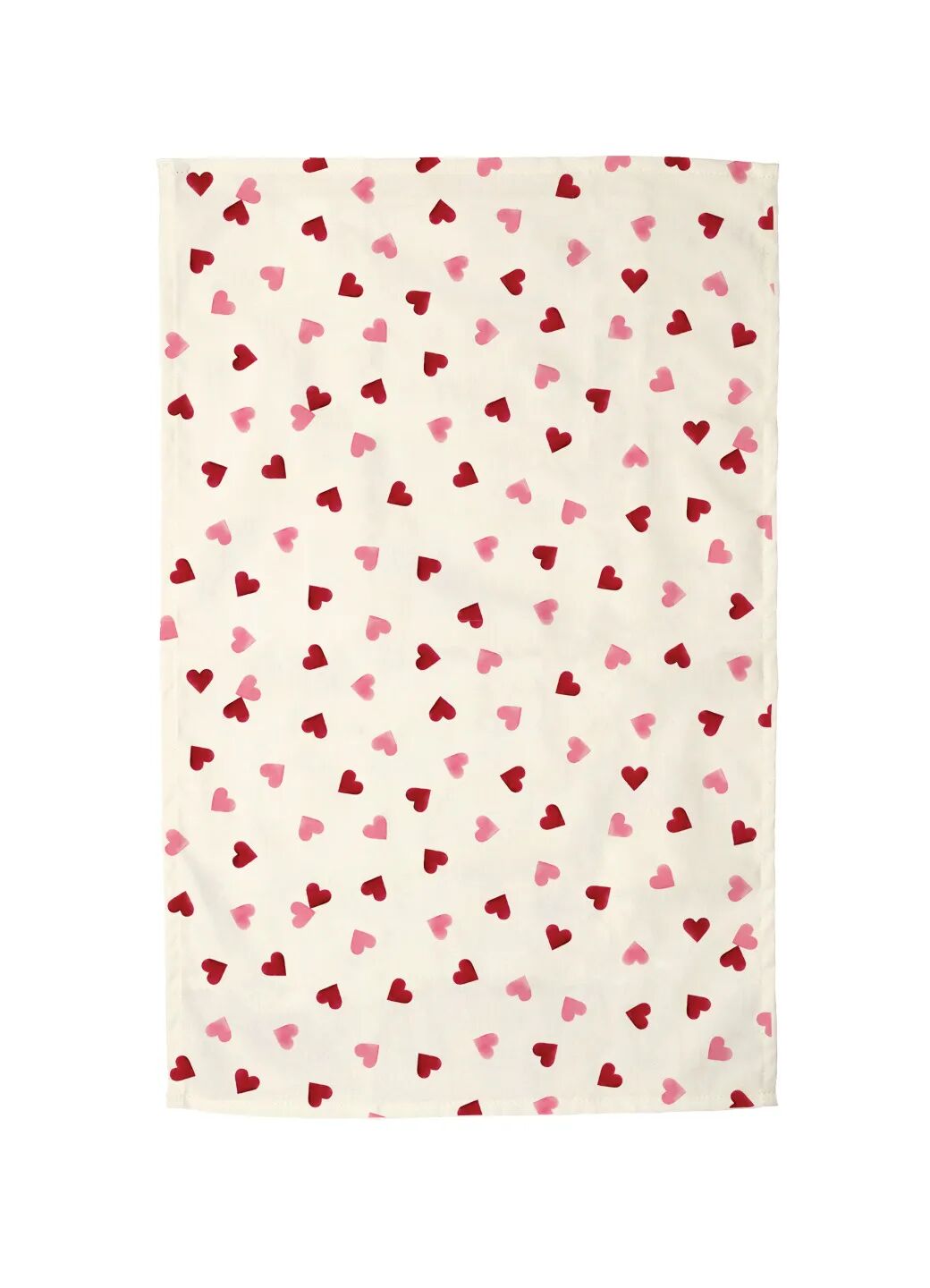 Pink Hearts Tea Towel & Double Oven Glove Set
