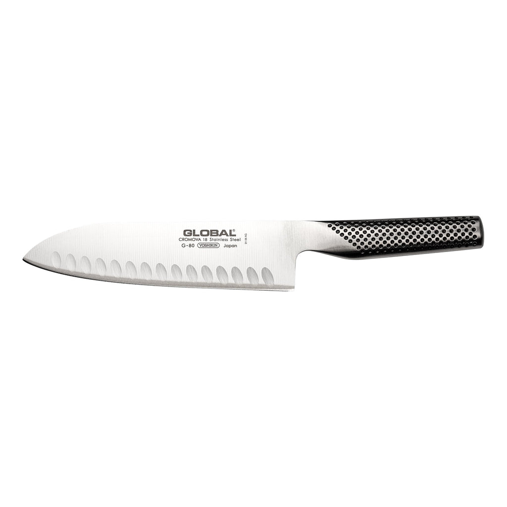 G-80 Santoku Knife Fluted 18cm Blade