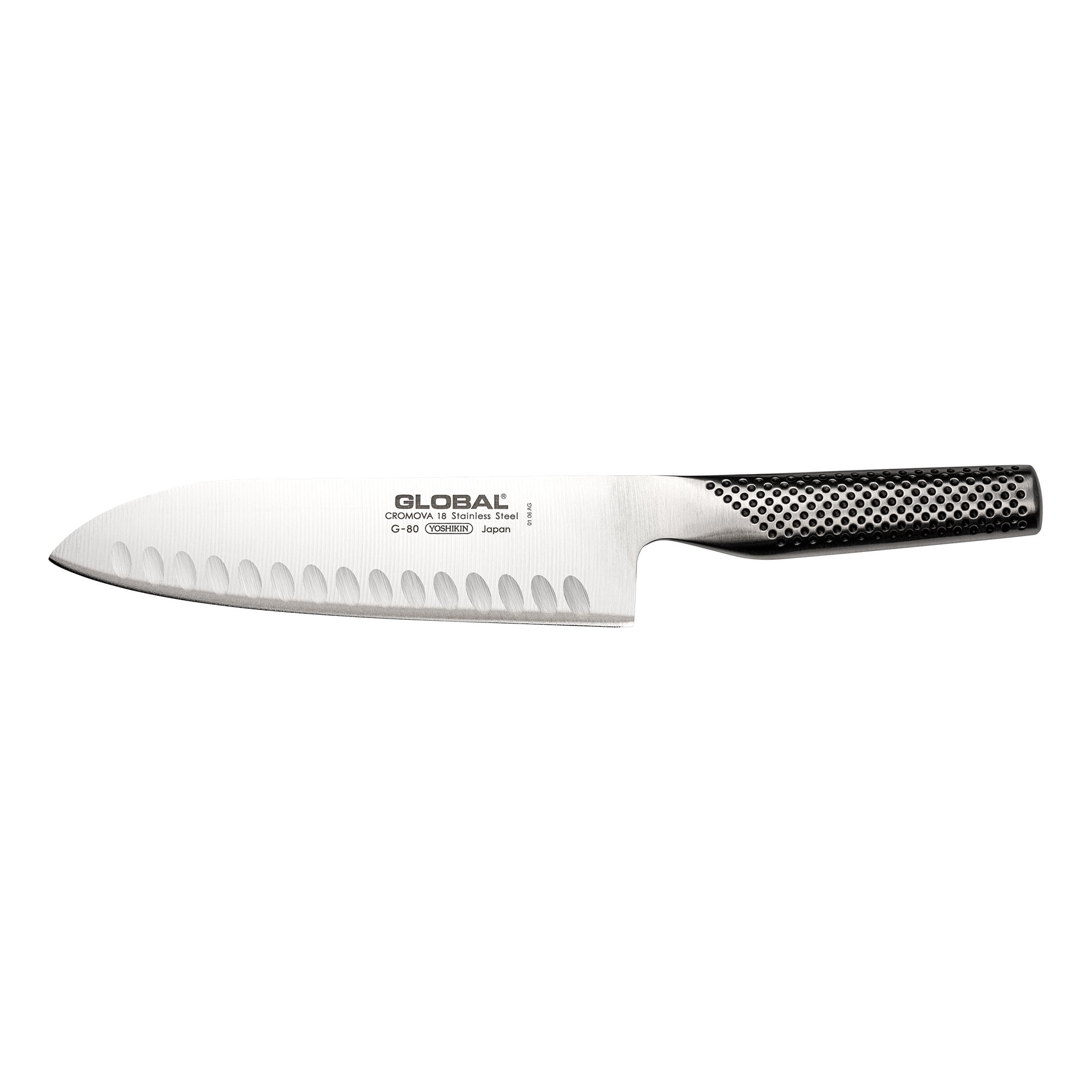 G-80 Santoku Knife Fluted 18cm Blade