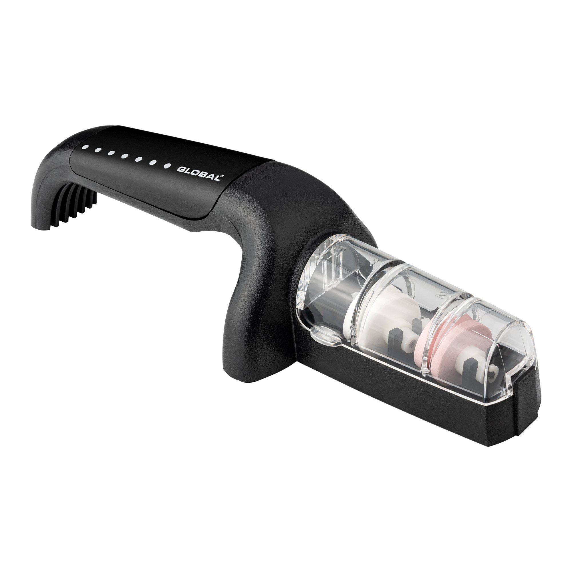 GLOBAL Ceramic 2 Wheel Knife Sharpener, Black G-91/BW