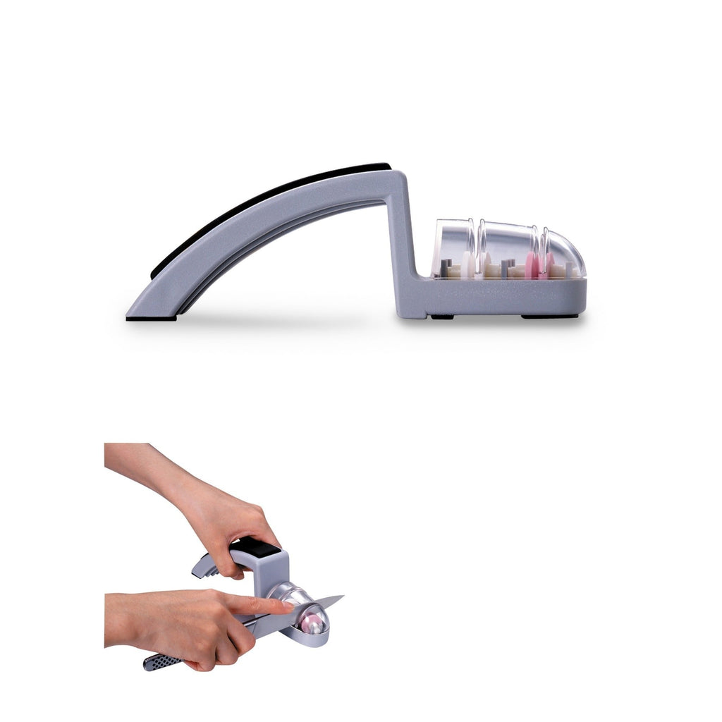 MinoSharp Shinkansen Sharpener, Grey & Black SH-220/GB