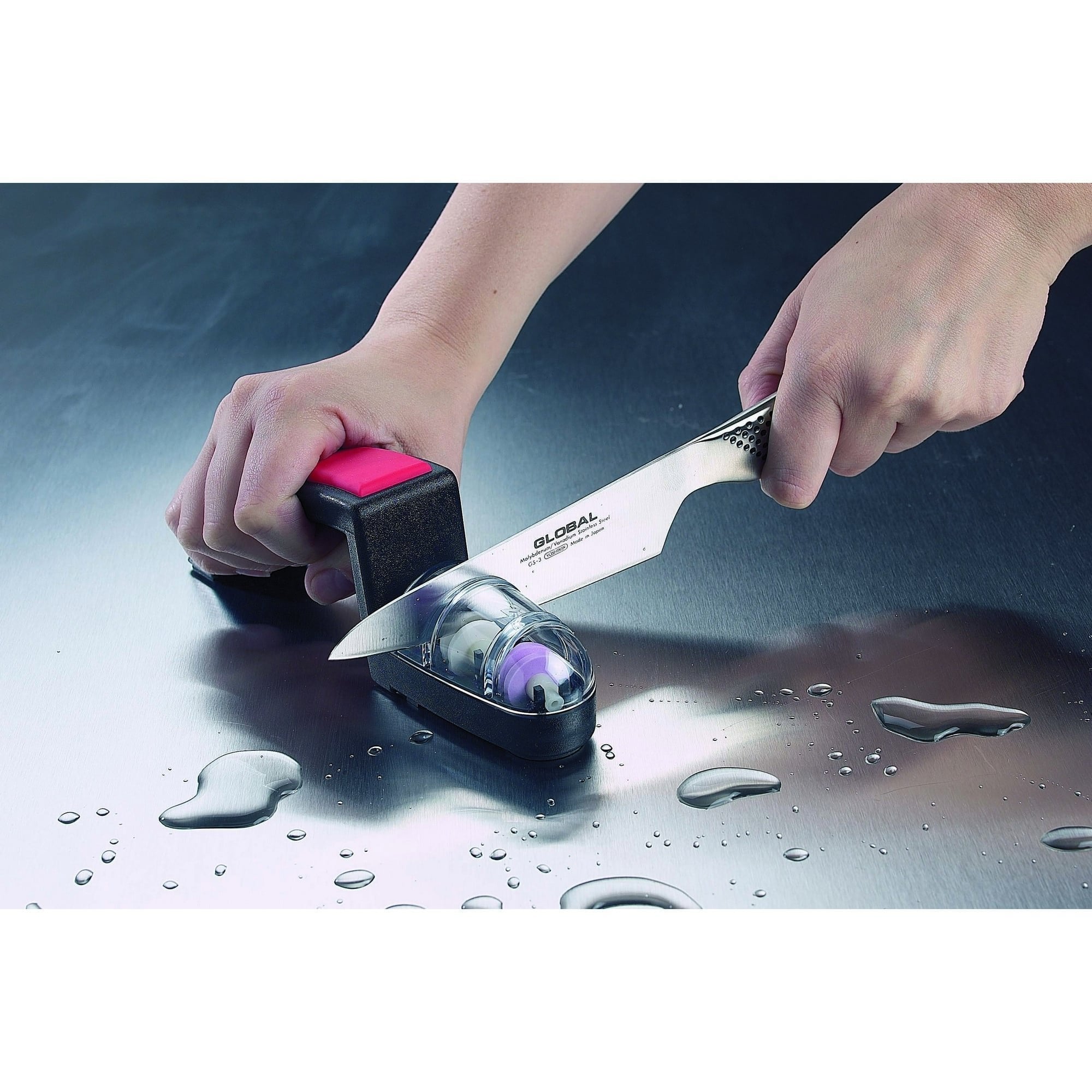 MinoSharp Shinkansen Sharpener, Black & Red SH-220/BR