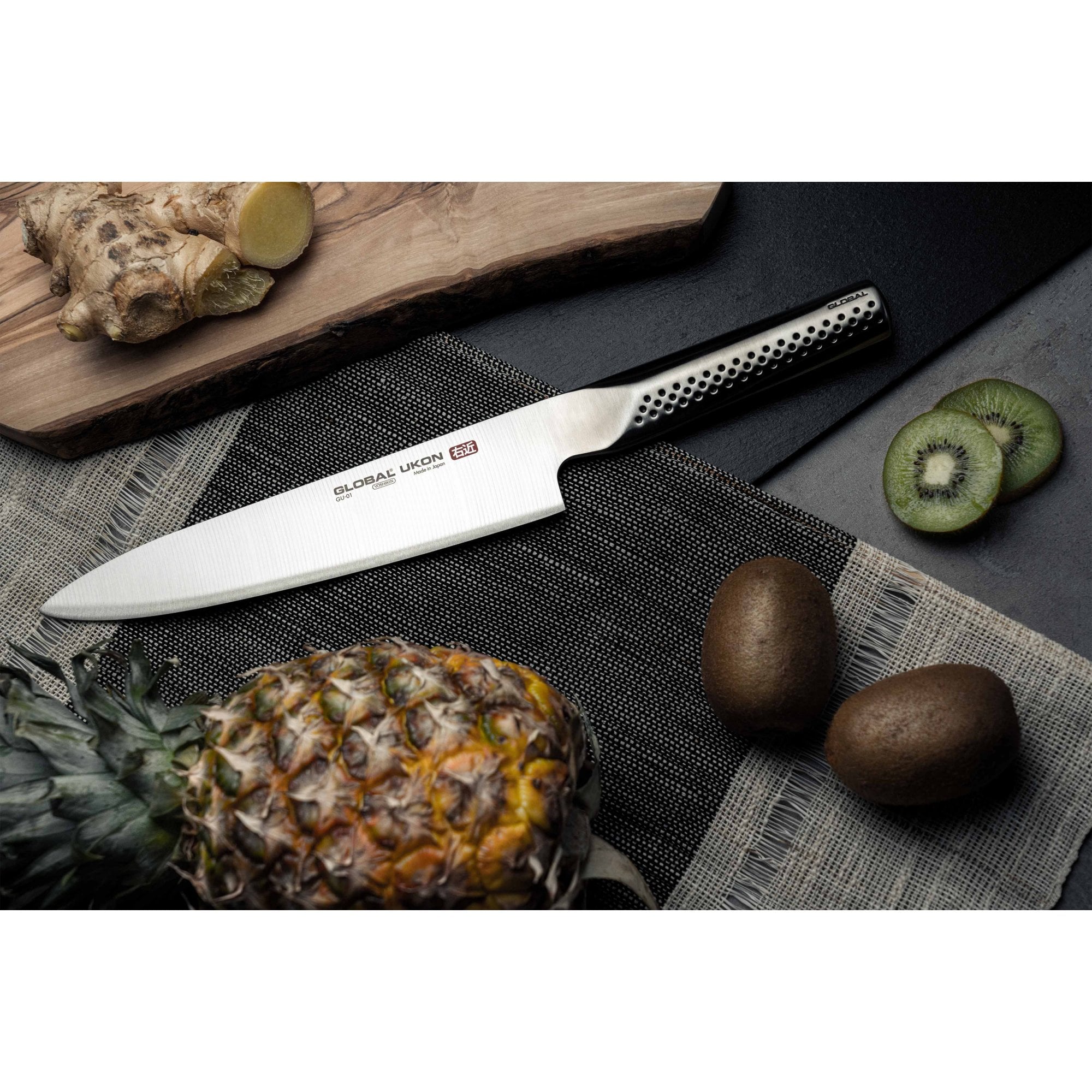 Global Ukon Chefs Knife 20cm Blade