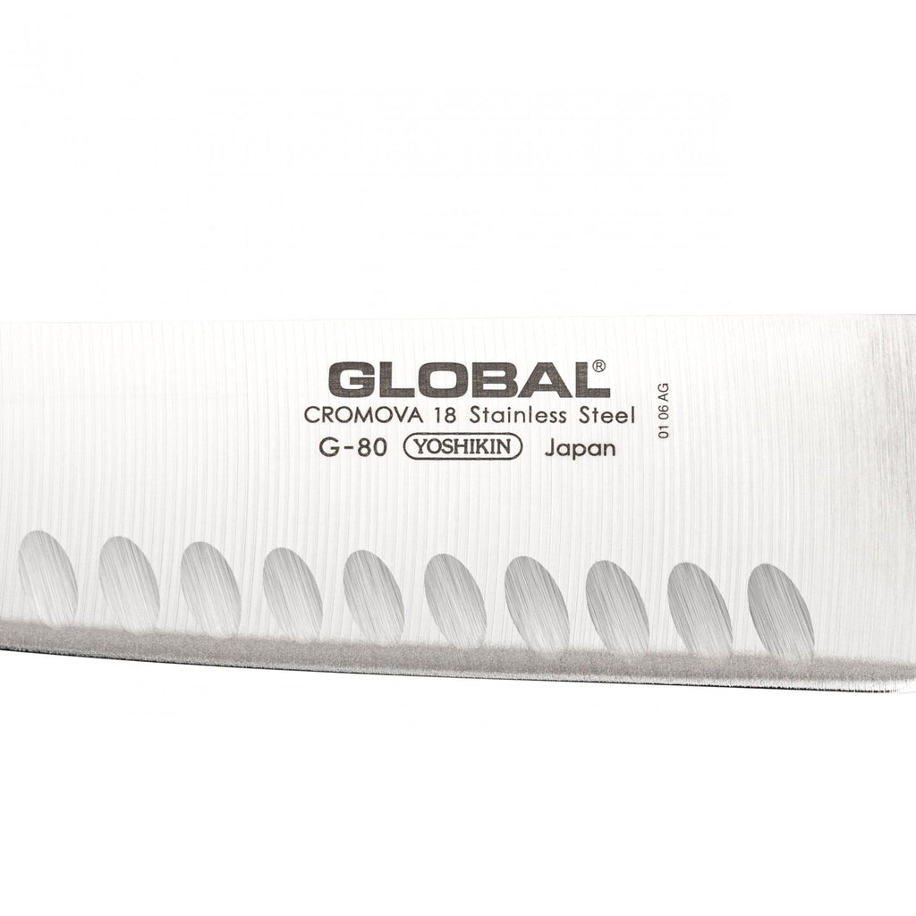 G-80 Santoku Knife Fluted 18cm Blade