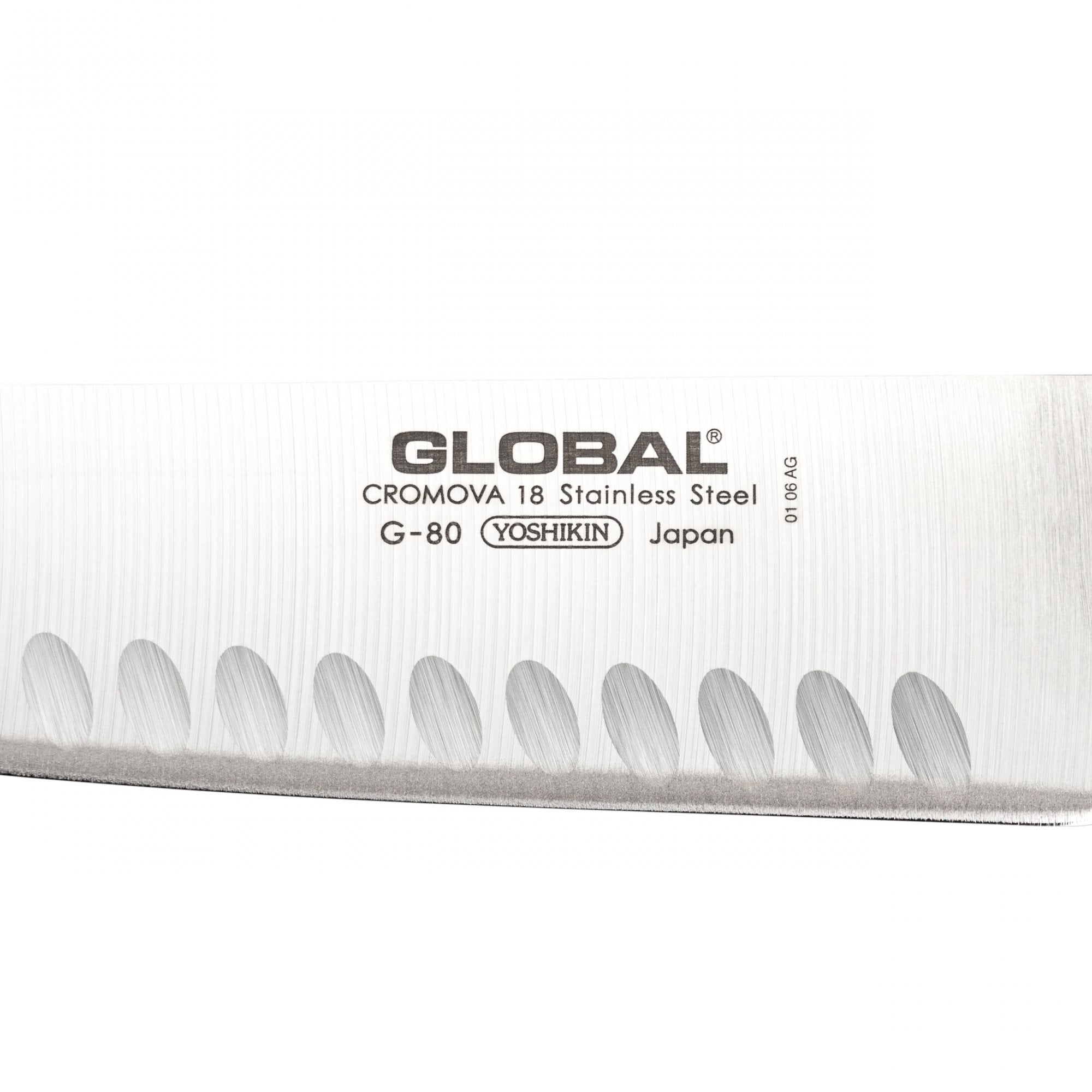G-80 Santoku Knife Fluted 18cm Blade