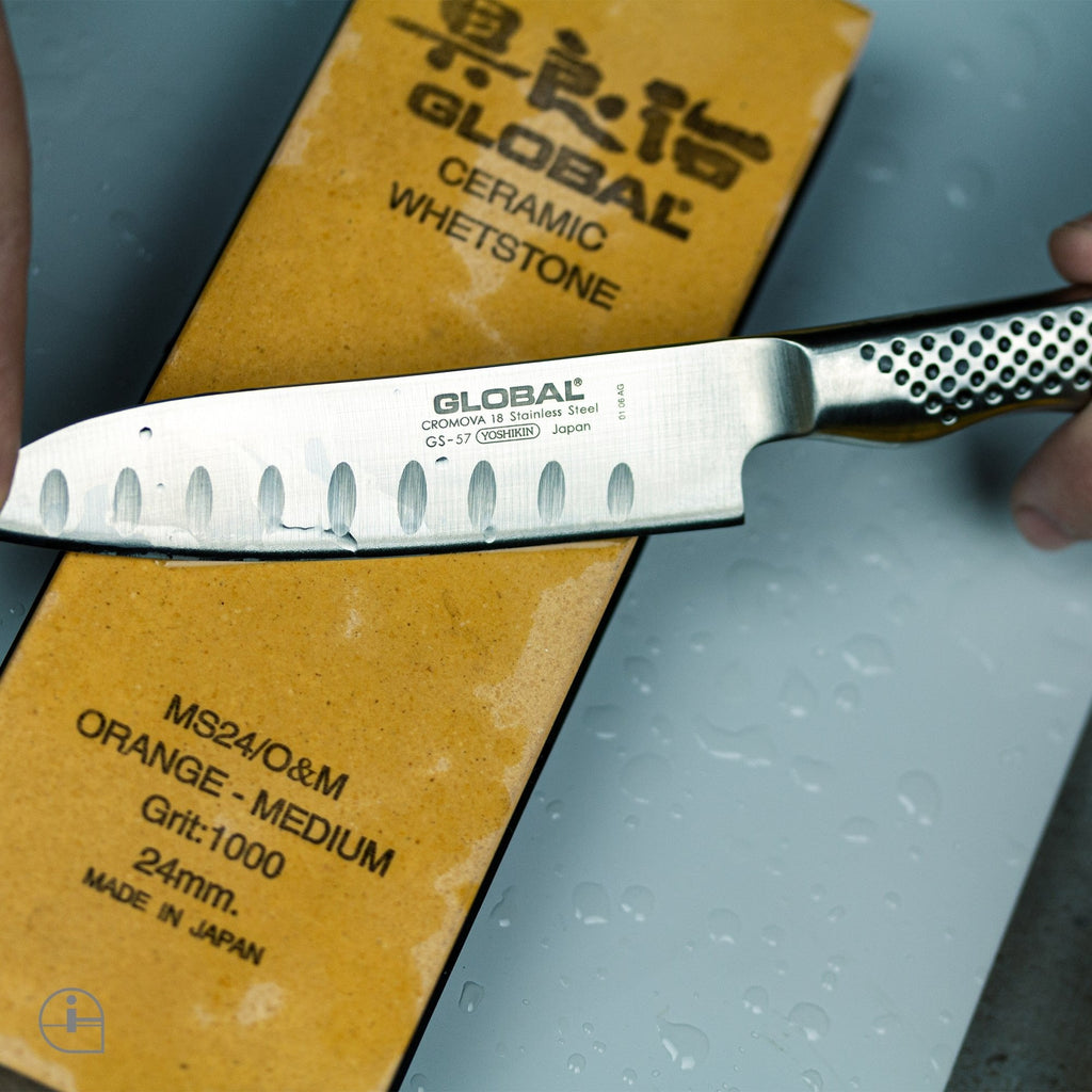GS-57 Fluted Santoku Knife 11cm Blade