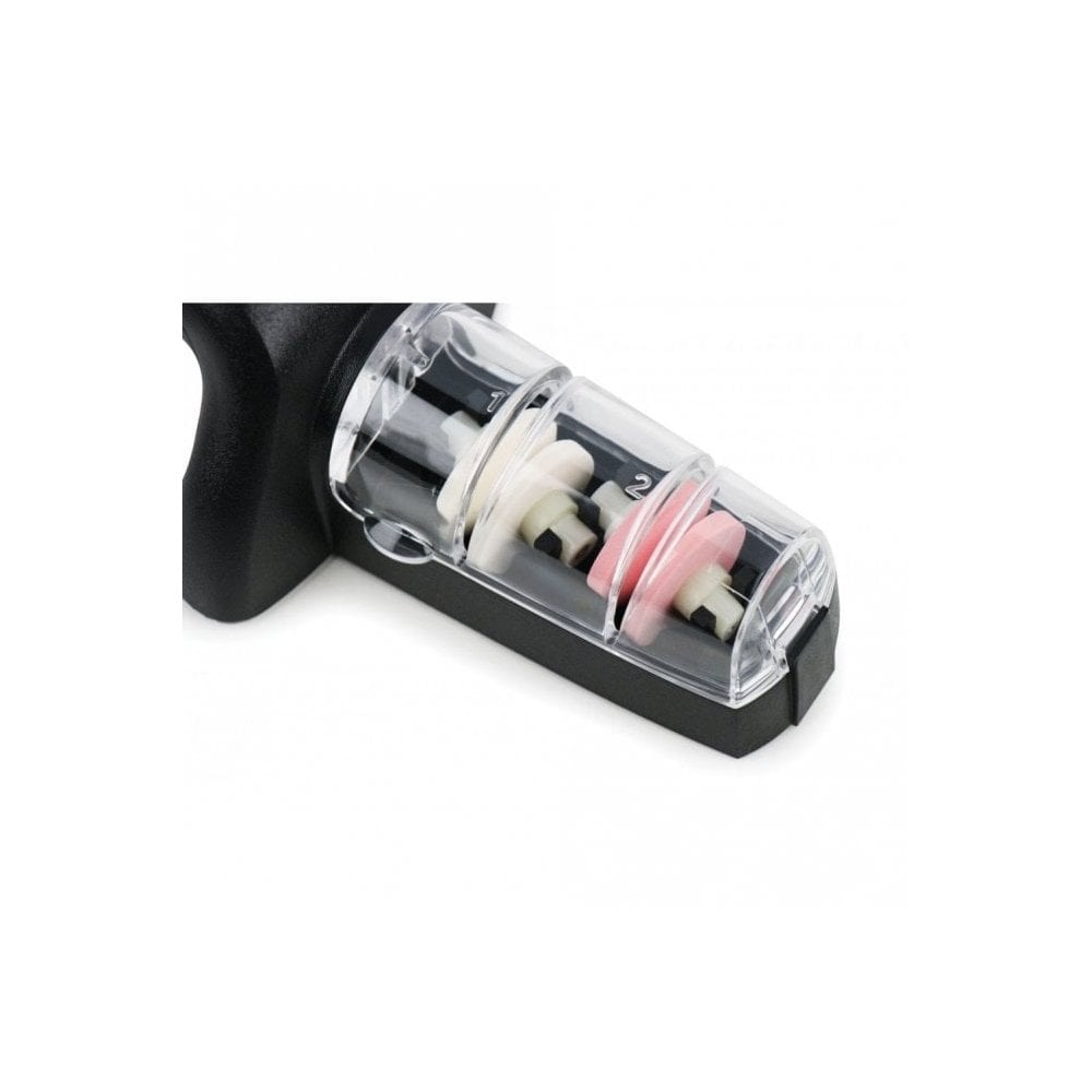 GLOBAL Ceramic 2 Wheel Knife Sharpener, Black G-91/BW