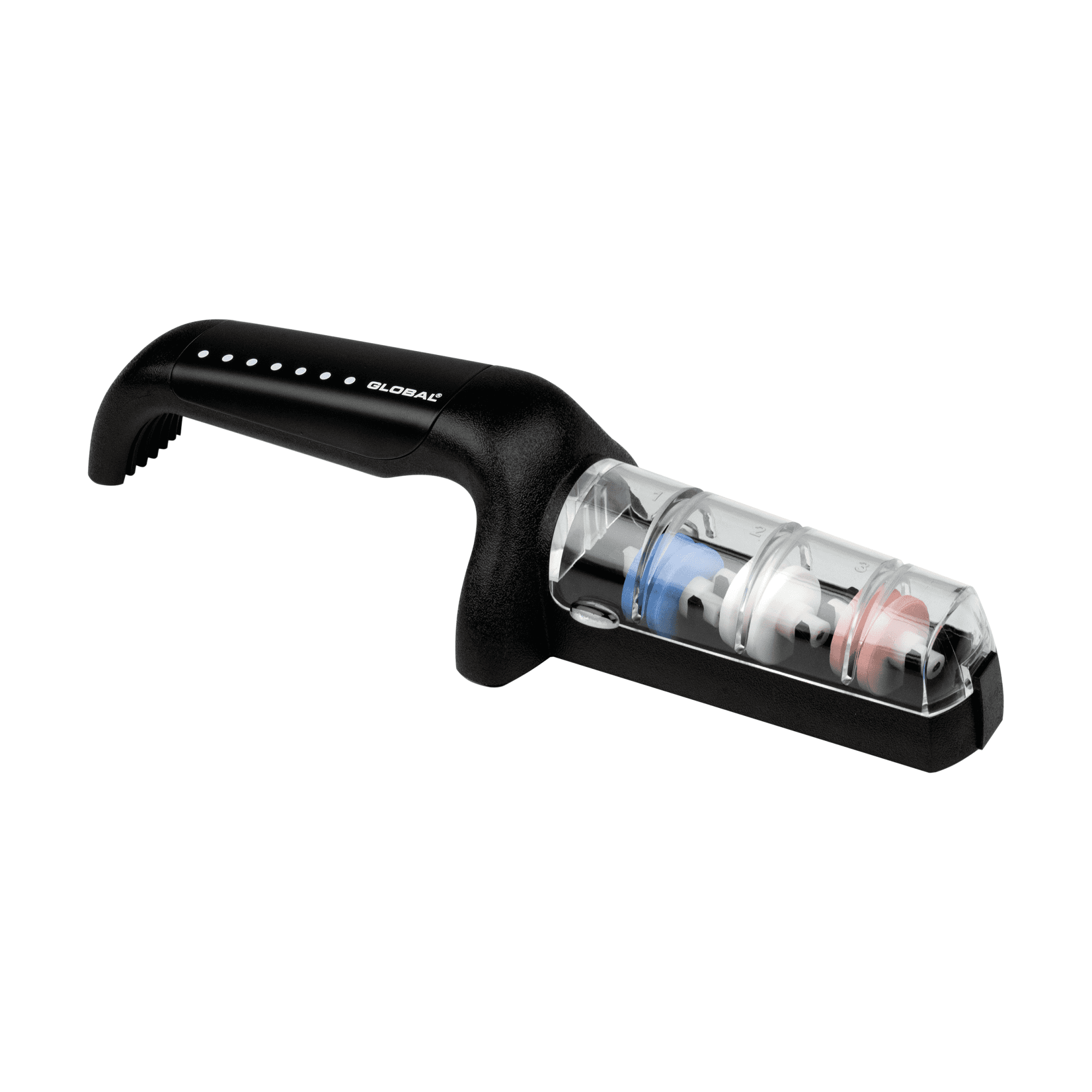 GLOBAL Ceramic 3 Wheel Knife Sharpener, Black G-913/BW