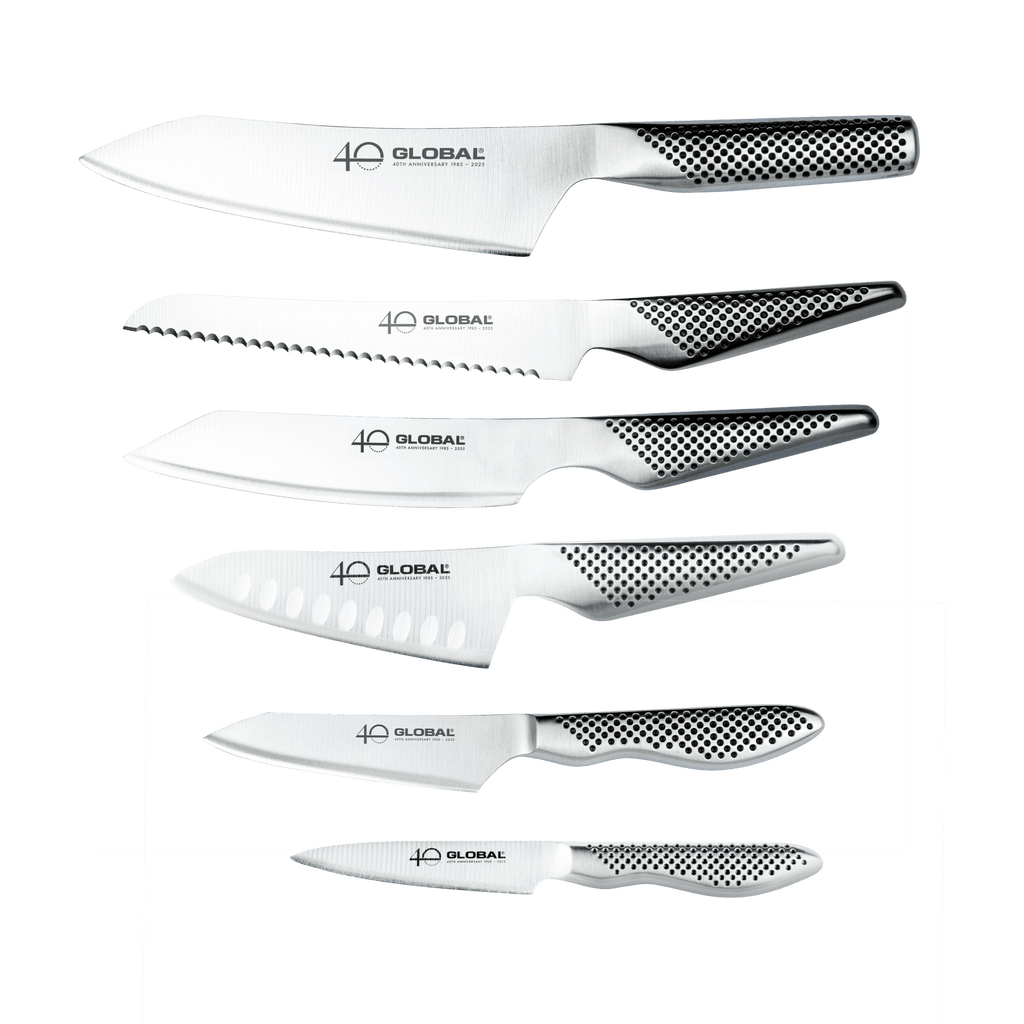 Global 40th Anniversary 7 Piece Knife Block Set G-52AN7-C