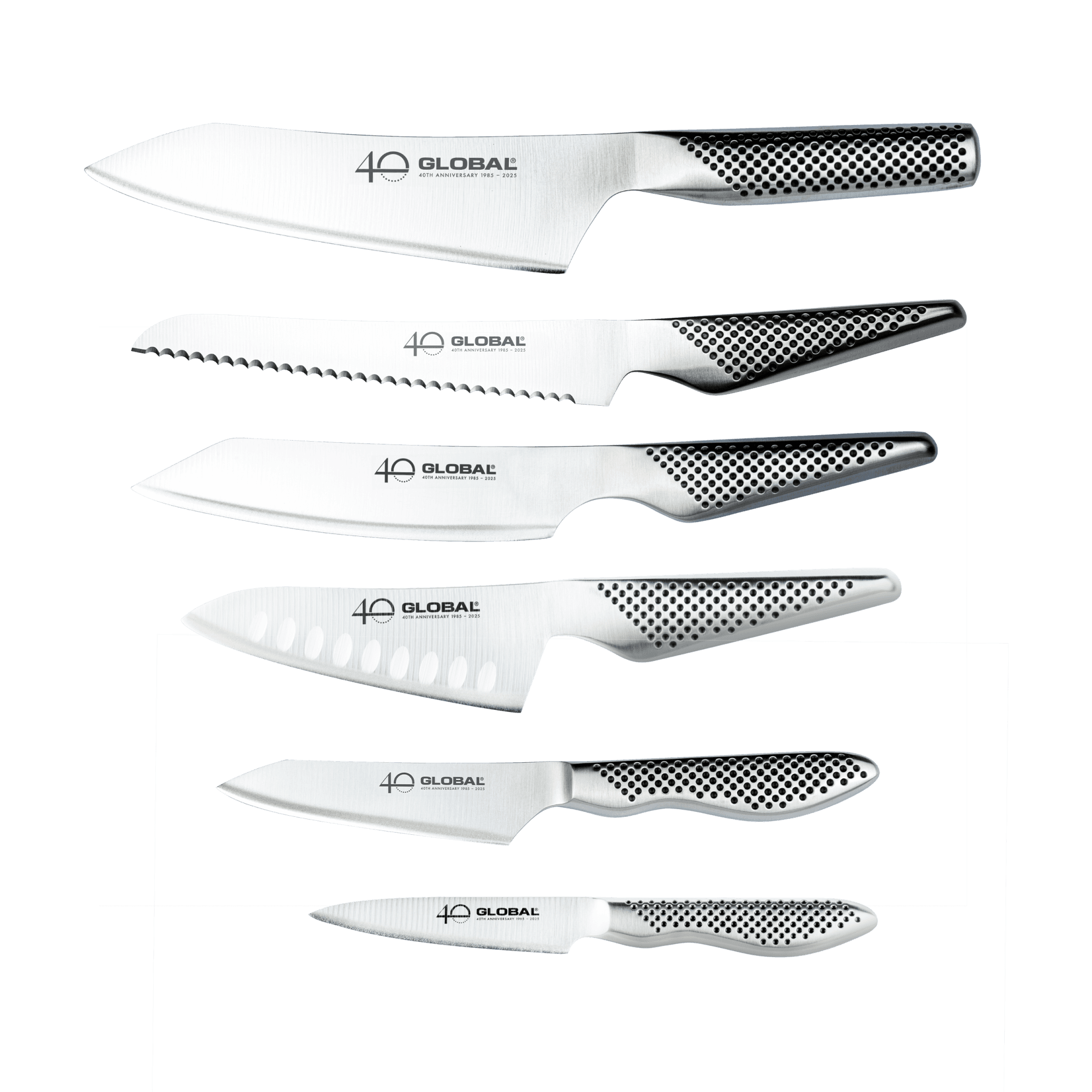 Global 40th Anniversary 7 Piece Knife Block Set G-52AN7-C