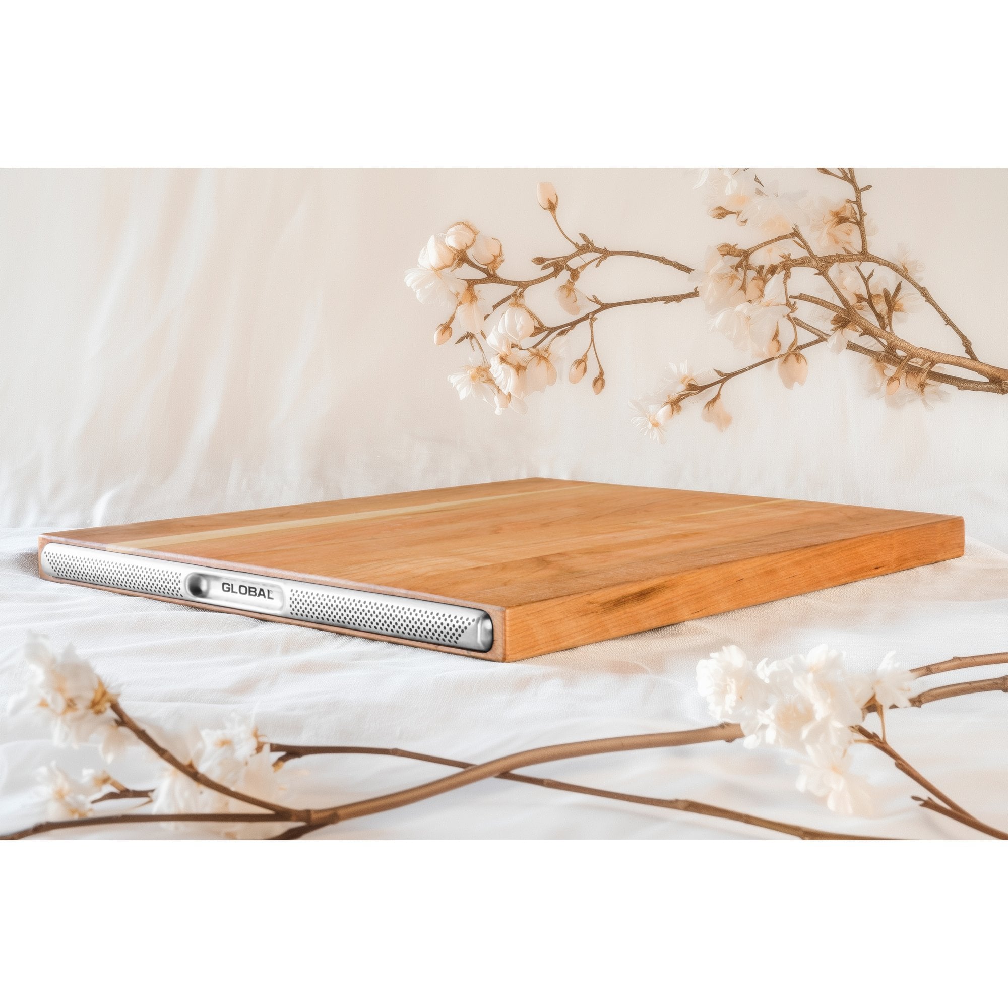 Global Cherry Wood Chopping Board, 50 x 40 cm