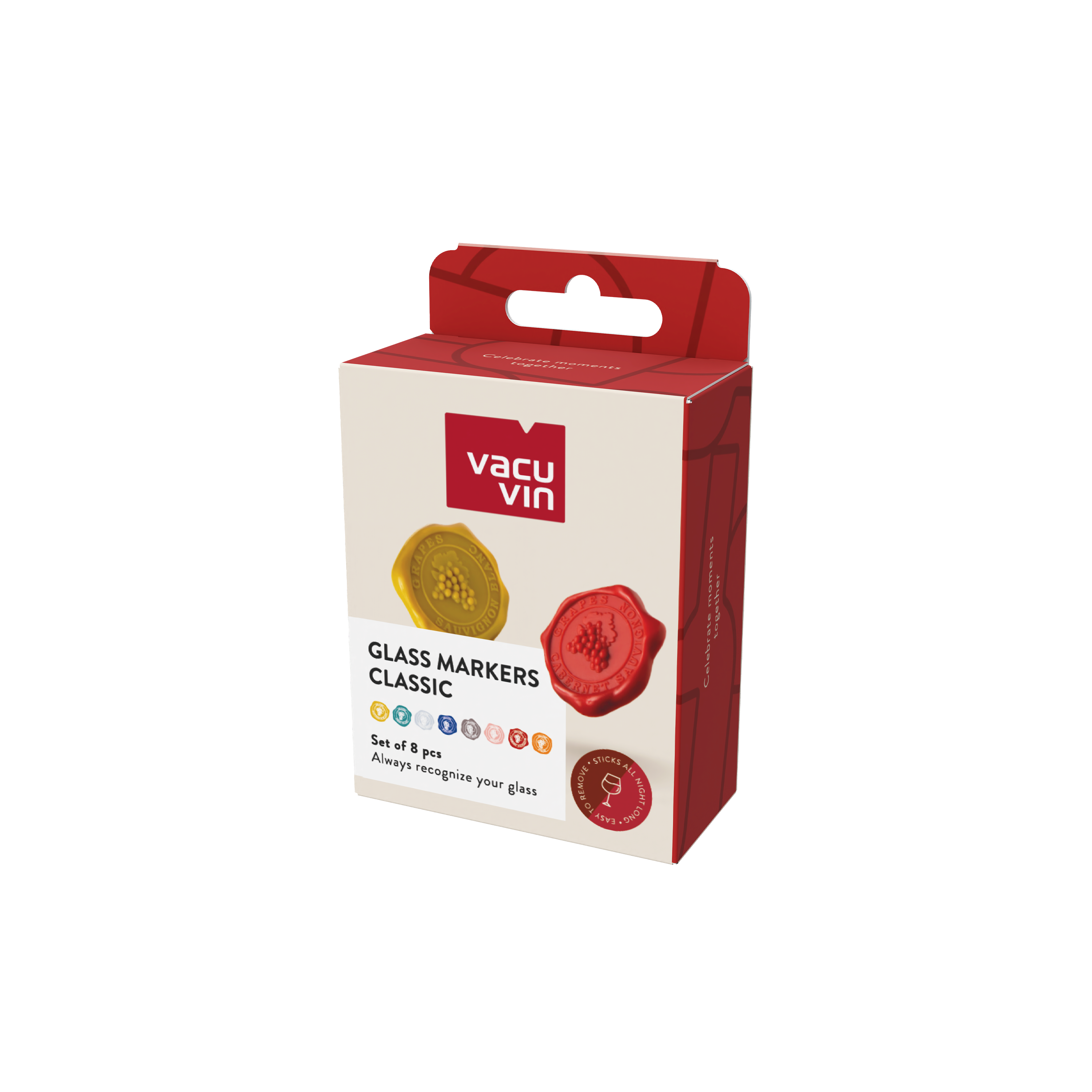 Vacu Vin Glass Markers Classic | Set of 8