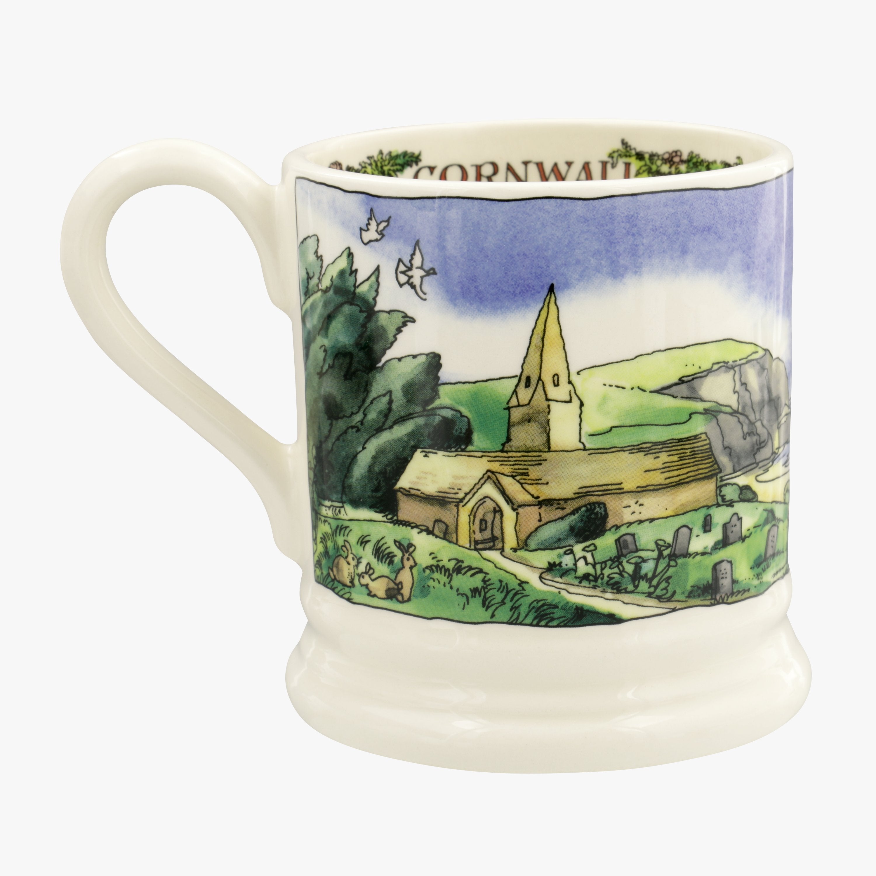 Emma Bridgewater Landscapes of Dreams Cornish Beaches 1/2pt mug