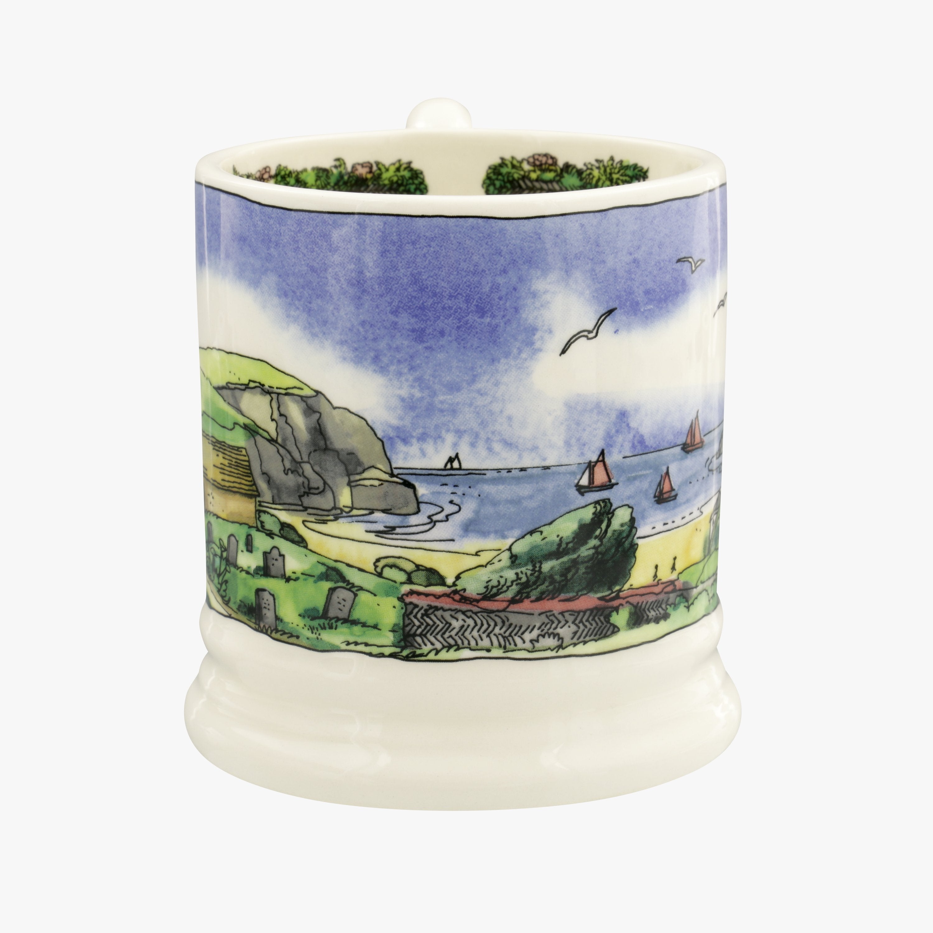 Emma Bridgewater Landscapes of Dreams Cornish Beaches 1/2pt mug