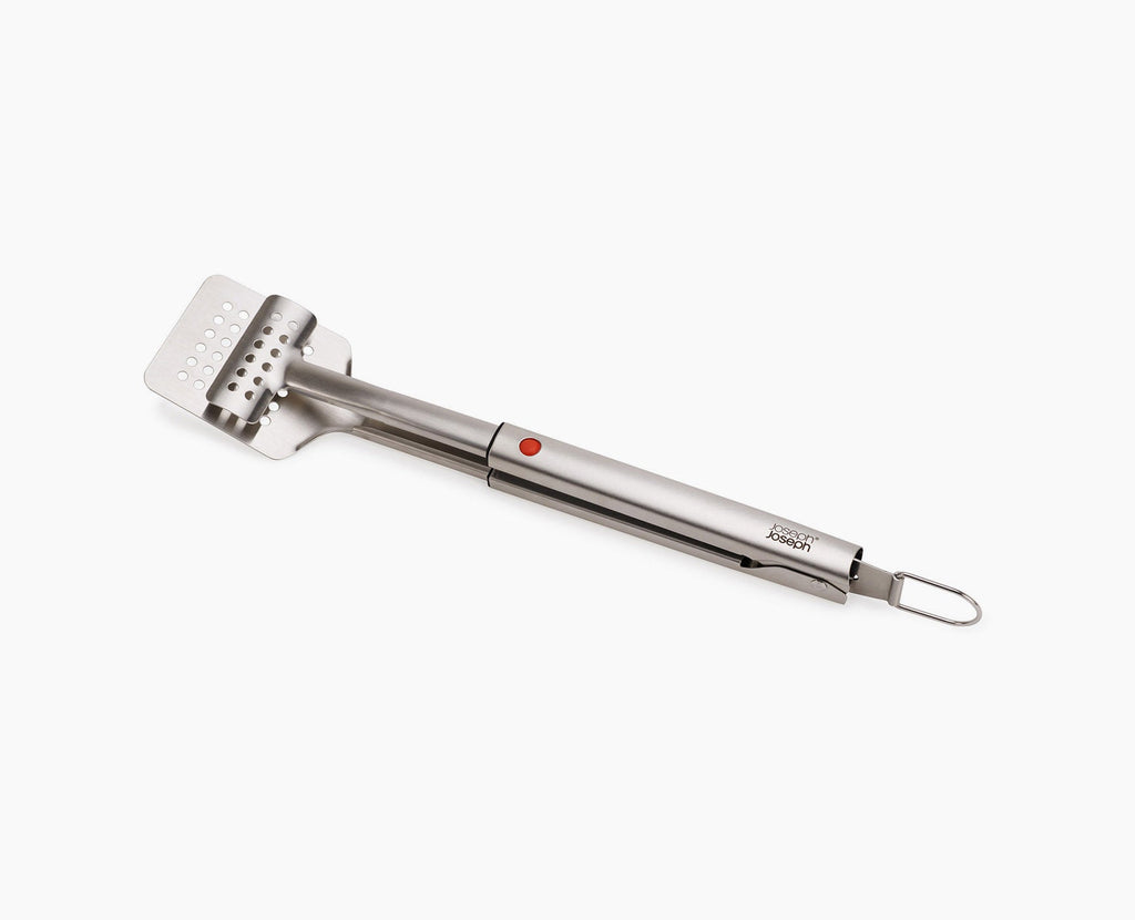 GrillOut™ Stainless-Steel BBQ Turner Tongs with Extending Handle
