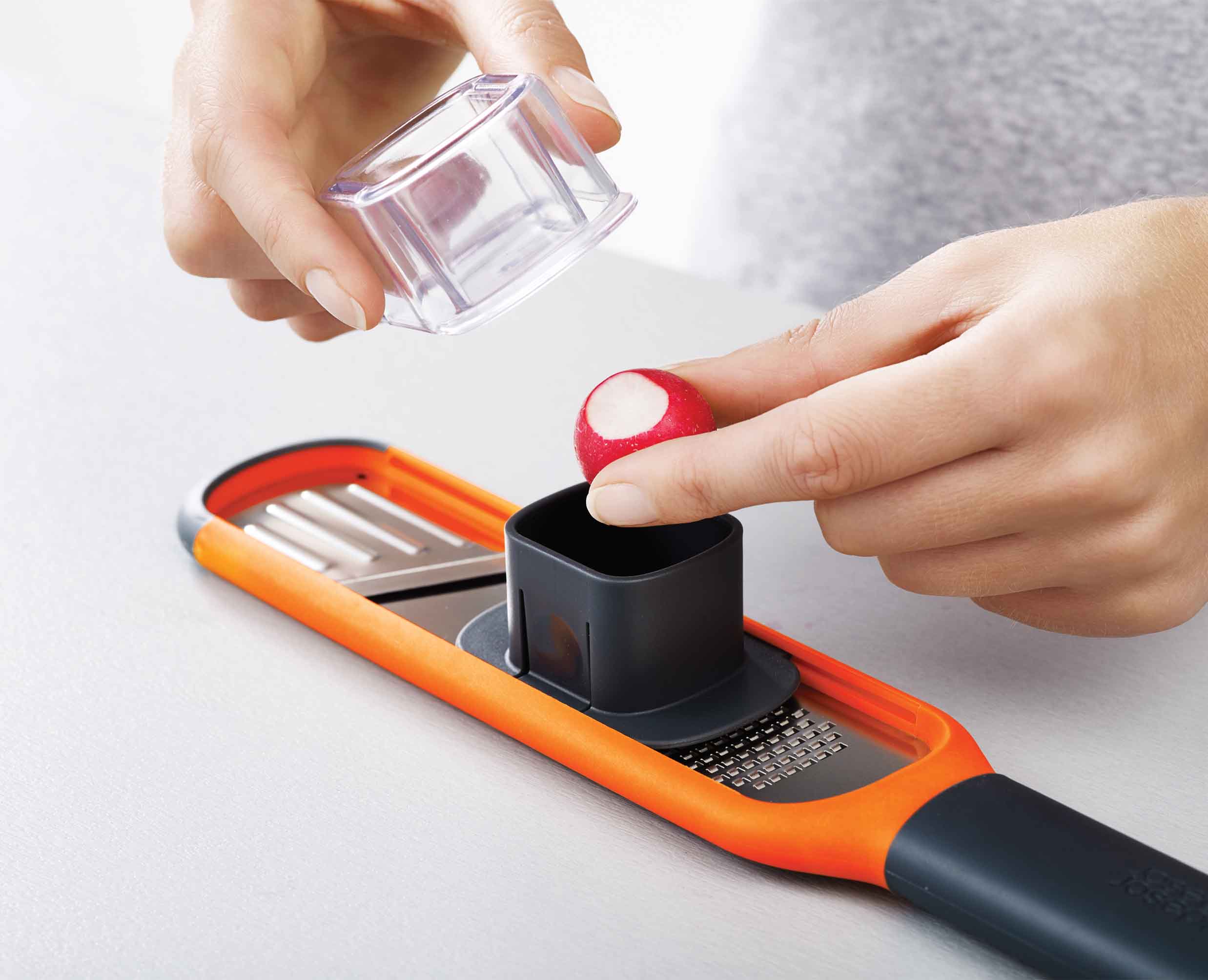Handi-Grate™ Orange 2-in-1 Mini Grater & Slicer