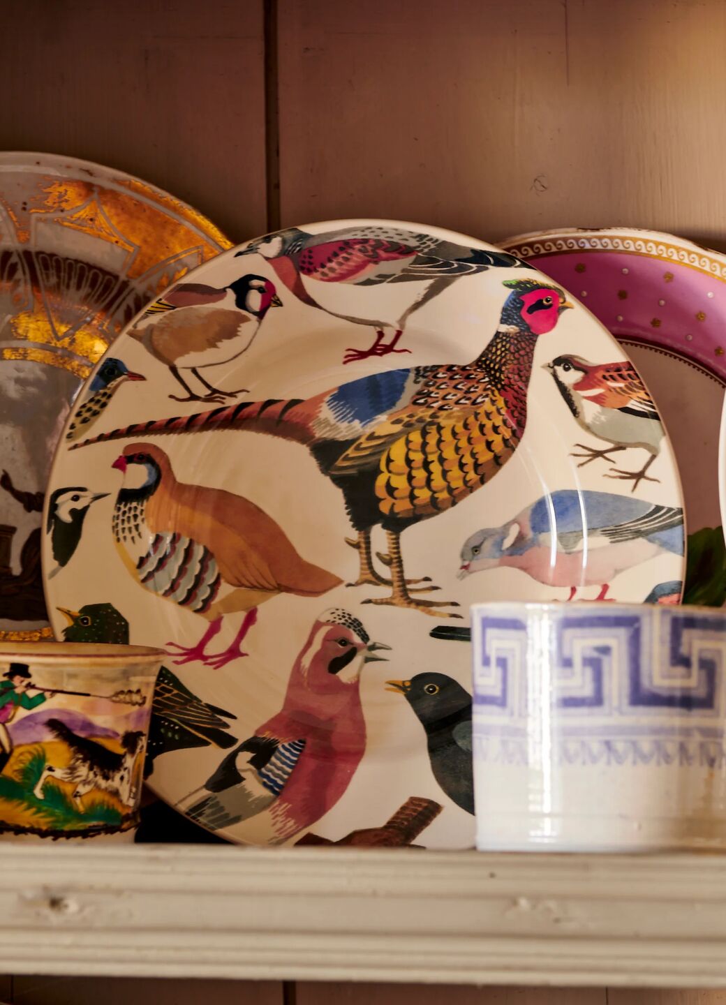 Emma Bridgewater British Birds Medium Dinner Plate, 8.5 Inch