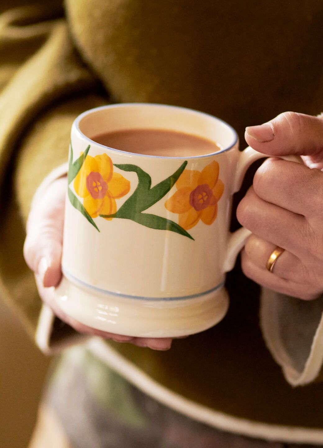 Emma Bridgewater Windblown Daffodils 1/2 Pint Mug