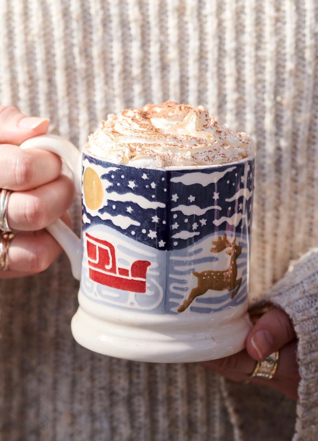 Christmas Icons Deer 1/2 Pint Mug