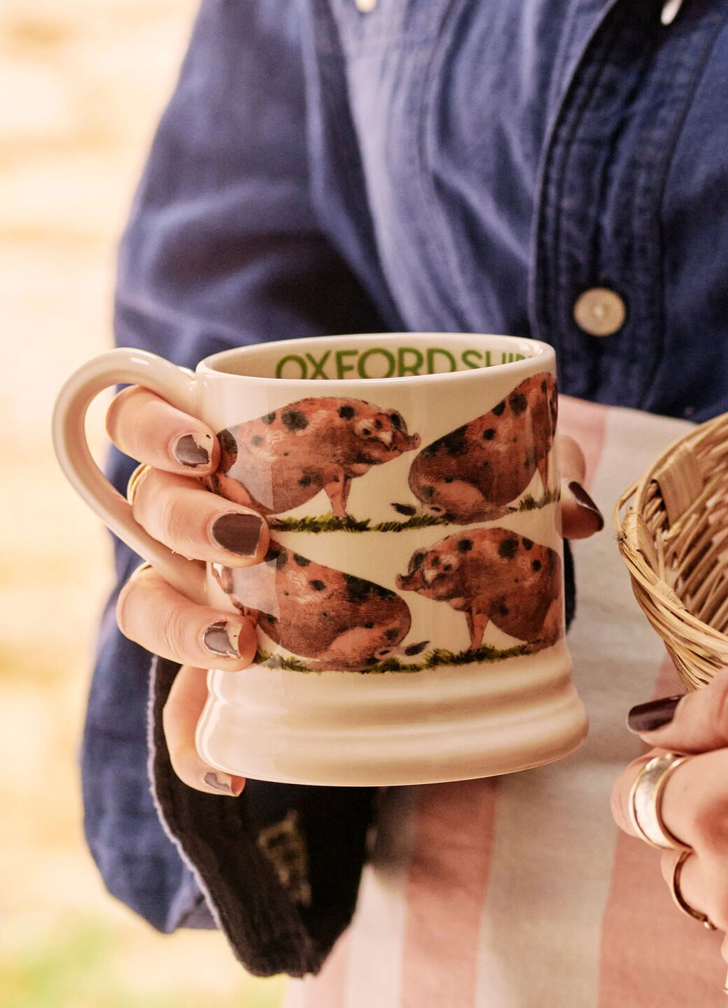 Emma Bridgewater Oxfordshire Sandy & Black Pig 1/2 Pint Mug