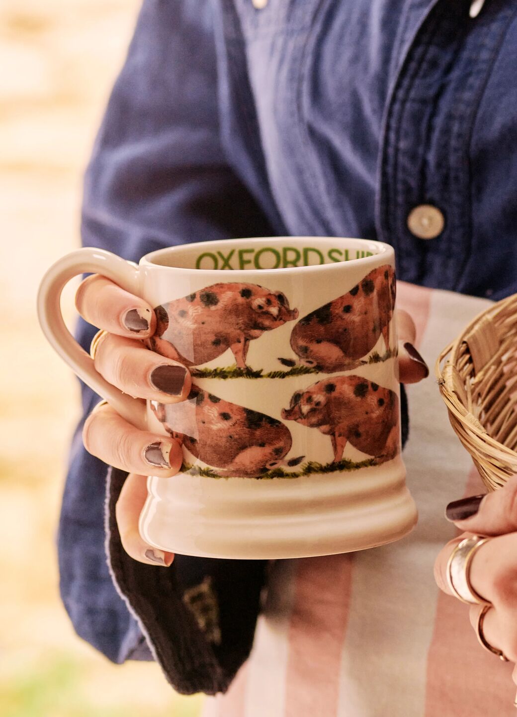 Emma Bridgewater Oxfordshire Sandy & Black Pig 1/2 Pint Mug