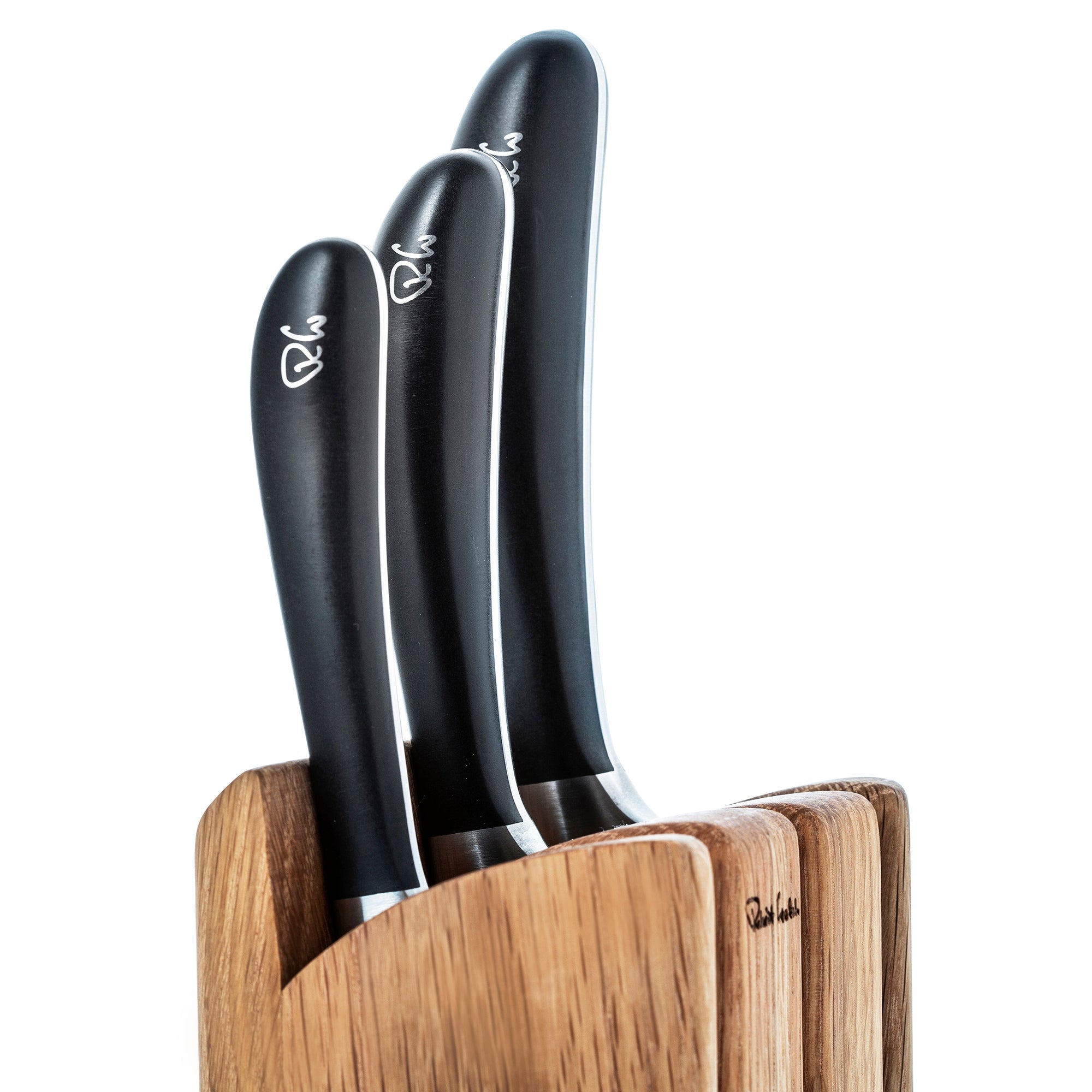 Signature Book Oak Chef's Set with Knife Sharpener