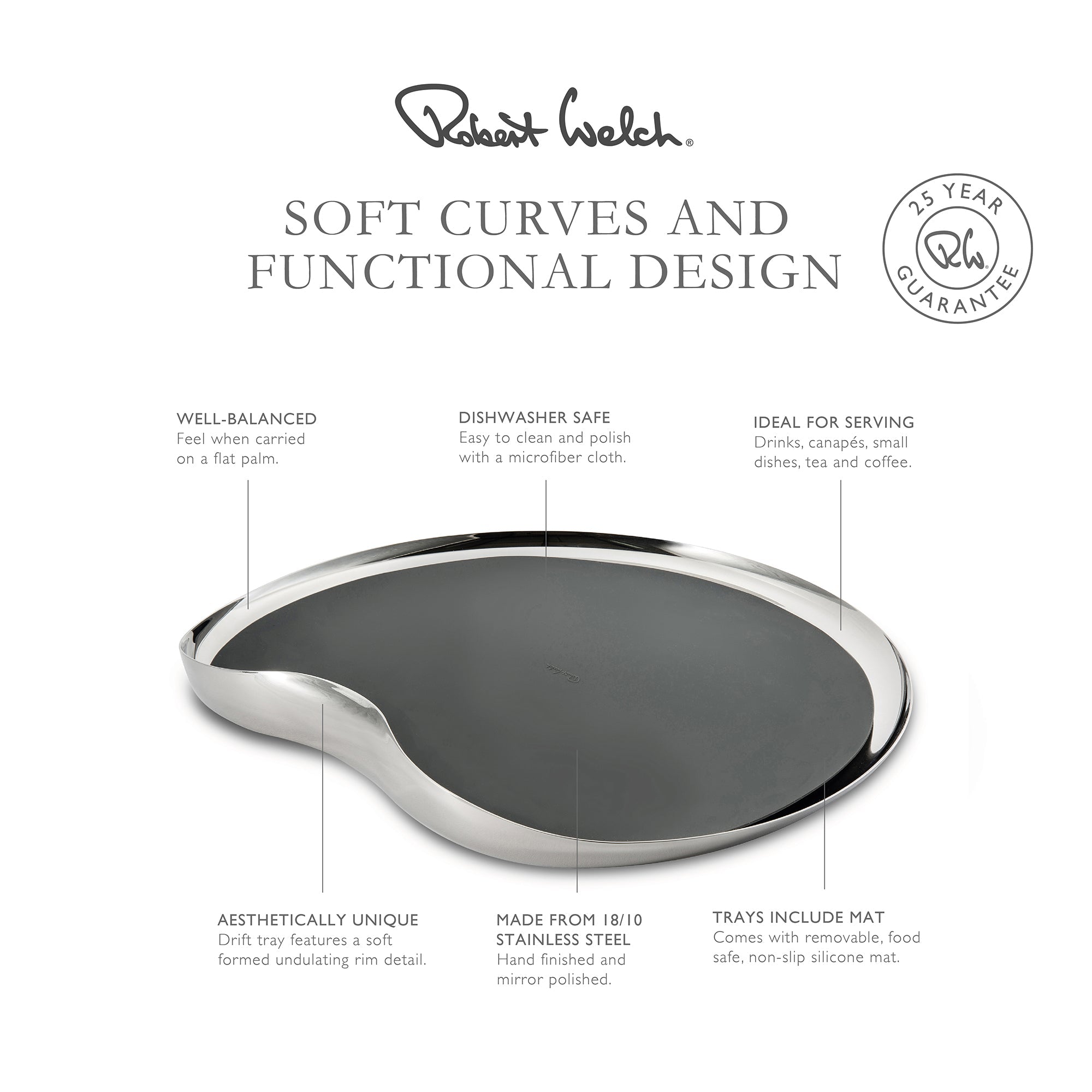 Drift Serving Tray, 36cm