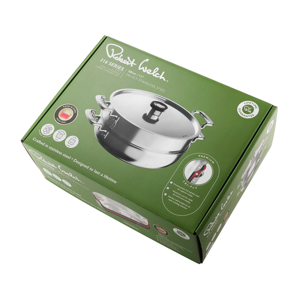 Robert Welch 316 Series Cookware 28cm Steamer Set, 2 Piece