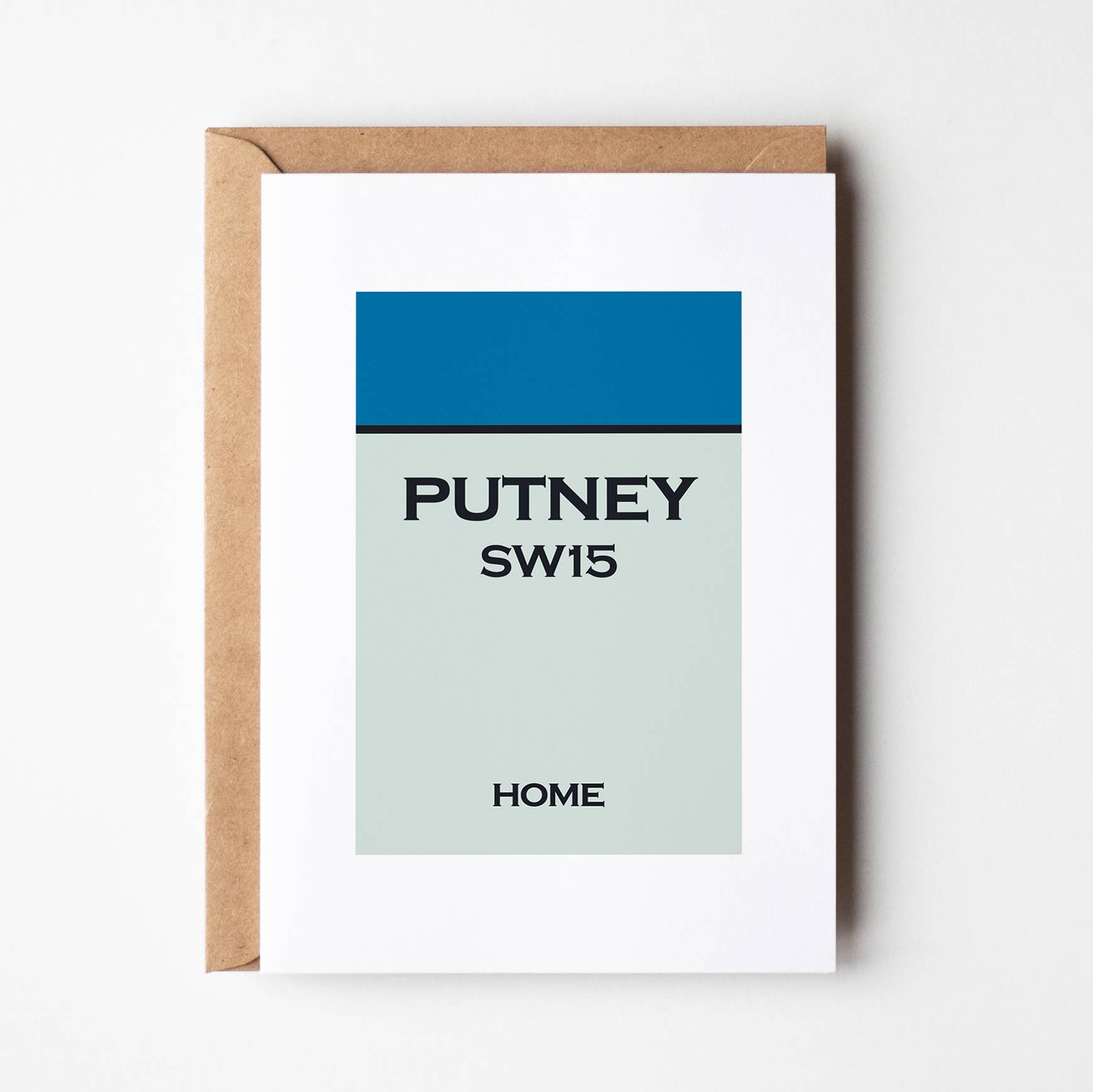 Monopoly Blue - Customised Housewarming Card