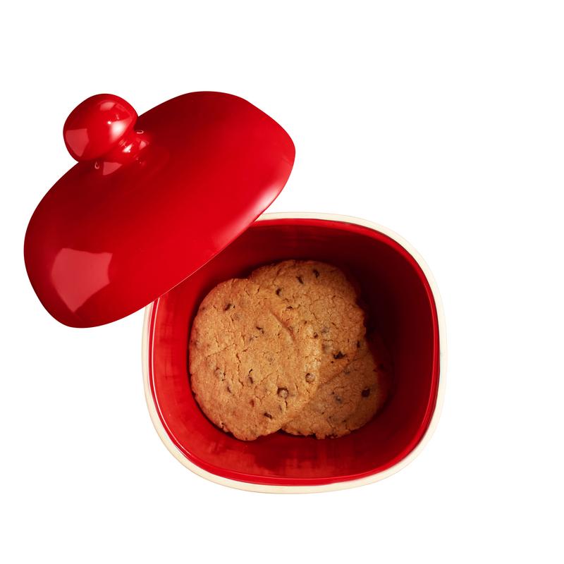 Emile Henry Cookie Jar - Burgundy