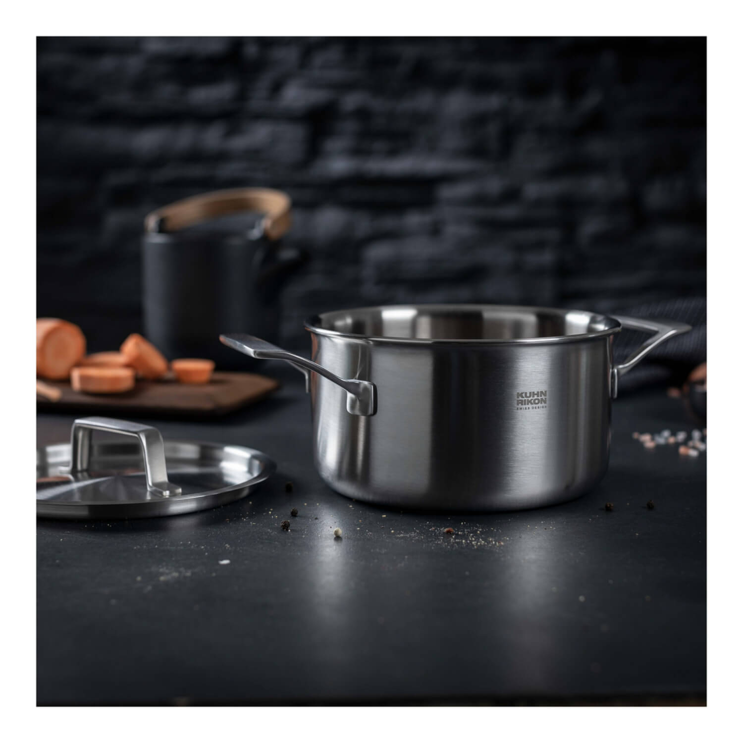 Kuhn Rikon Culinary Fiveply 18cm Stainless Steel Casserole